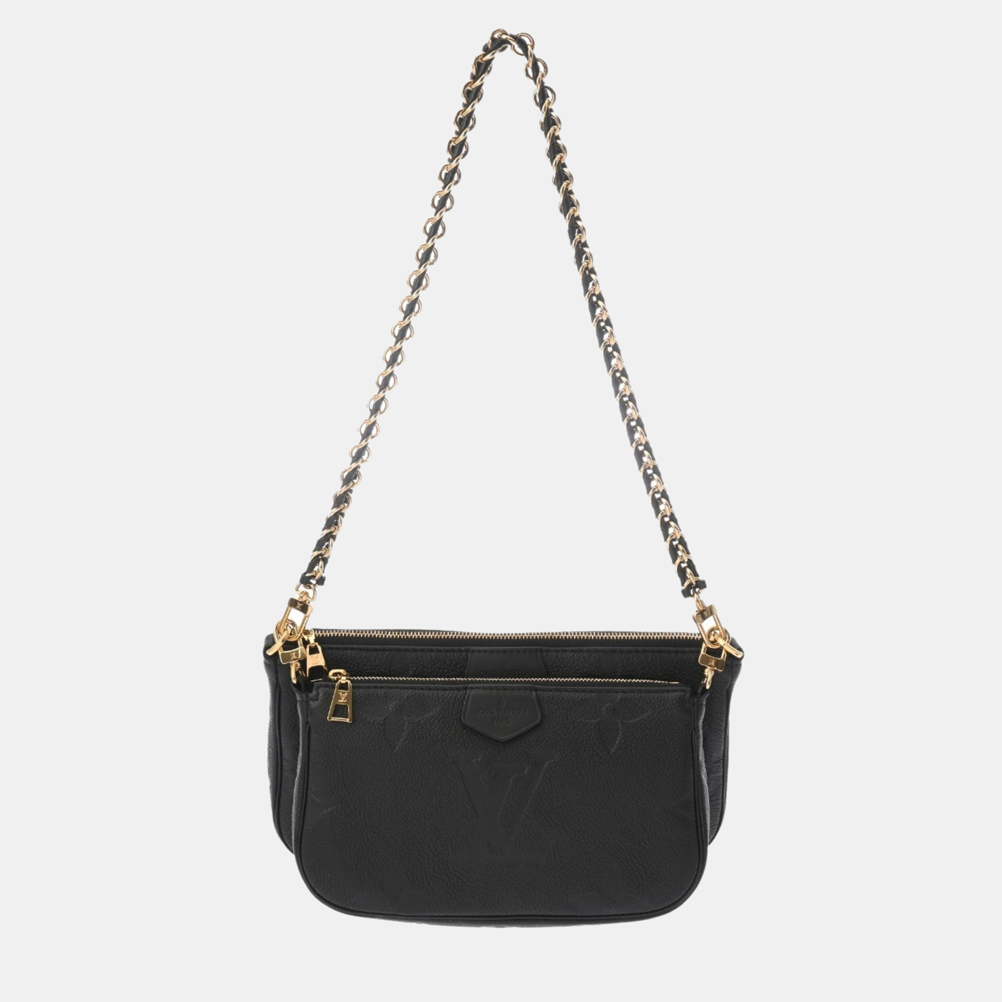 Louis Vuitton Monogram Empreinte Multi Pochette Accessoires Noir Leather Shoulder Bag, Black
Louis Vuitton Monogram Empreinte Multi Pochette Accessoires Noir Leather Shoulder Bag, Black