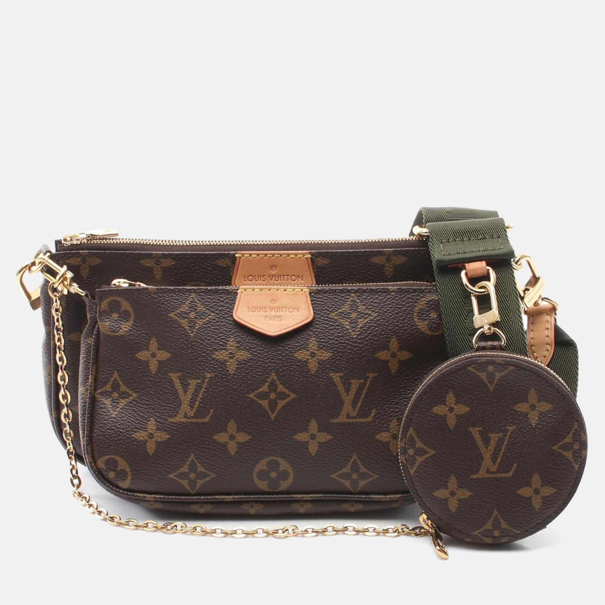 Louis Vuitton Multi Pochette Accessoires Shoulder Bag Coated Canvas Monogram Brown Khaki
Louis Vuitton Multi Pochette Accessoires Shoulder Bag Coated Canvas Monogram Brown Khaki