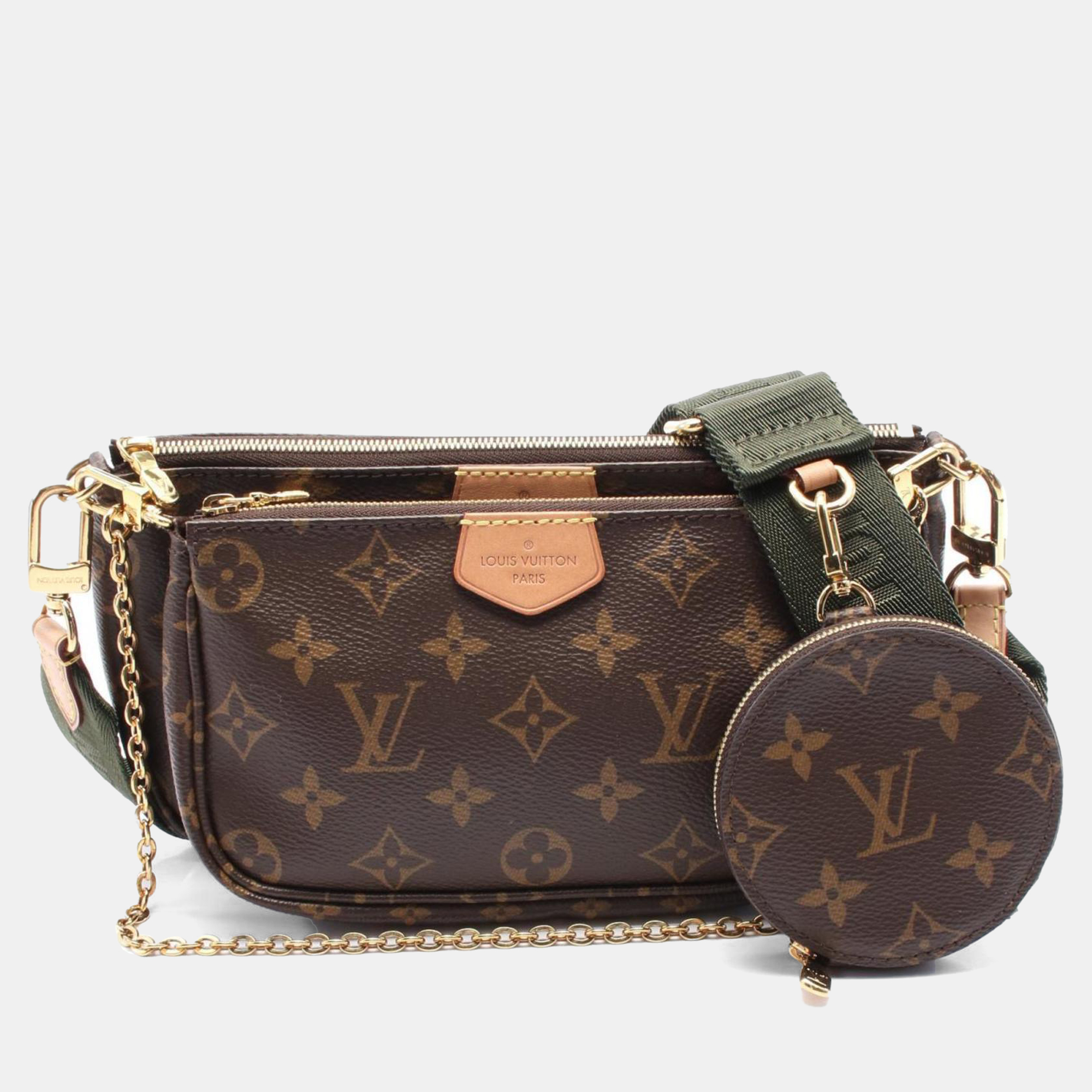 Louis Vuitton Multi Pochette Accessoires Shoulder Bag Coated Canvas Monogram Brown Khaki
Louis Vuitton Multi Pochette Accessoires Shoulder Bag Coated Canvas Monogram Brown Khaki