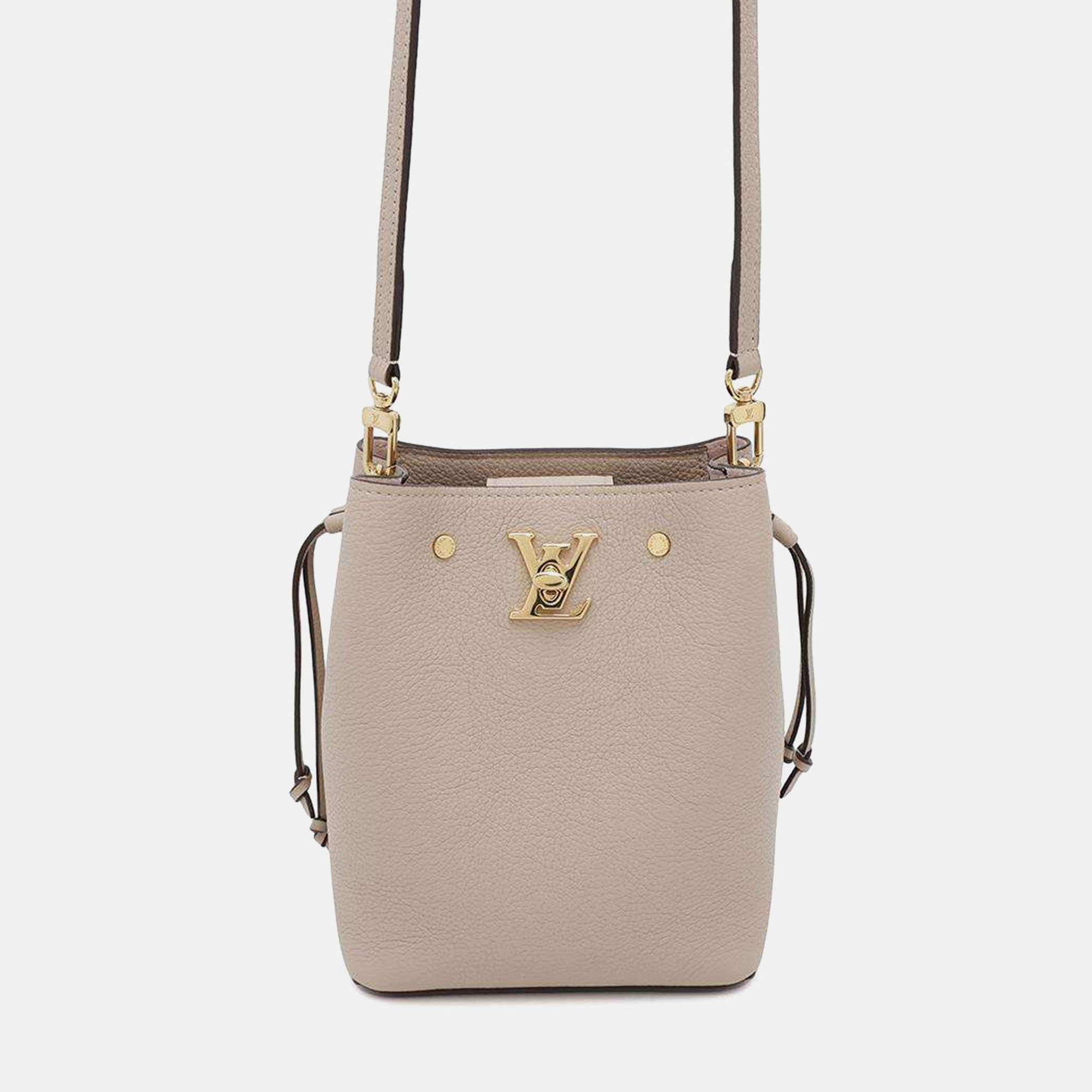 Louis Vuitton Greige Calf Leather Nano Rock Me Bucket Bag, Beige
Louis Vuitton Greige Calf Leather Nano Rock Me Bucket Bag, Beige