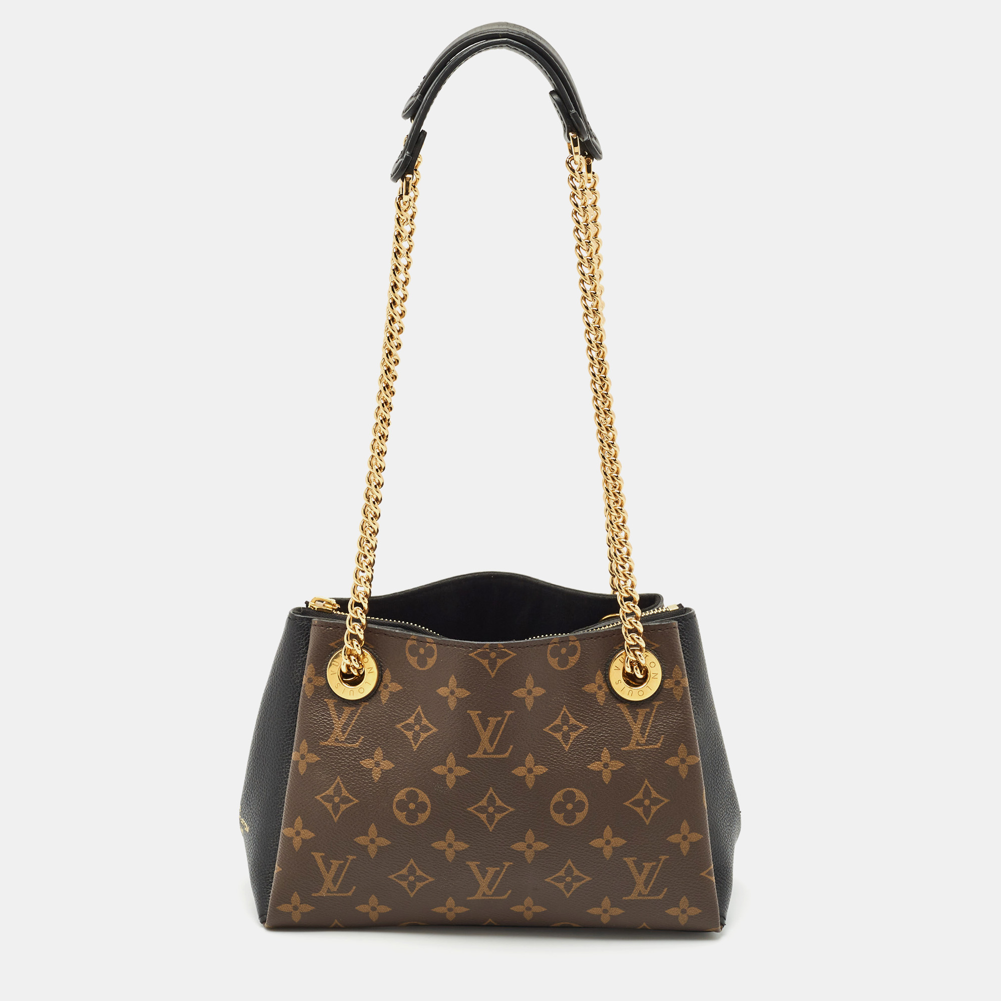 Louis Vuitton Black Monogram Canvas and Leather BB Surene Bag, Brown
Louis Vuitton Black Monogram Canvas and Leather BB Surene Bag, Brown