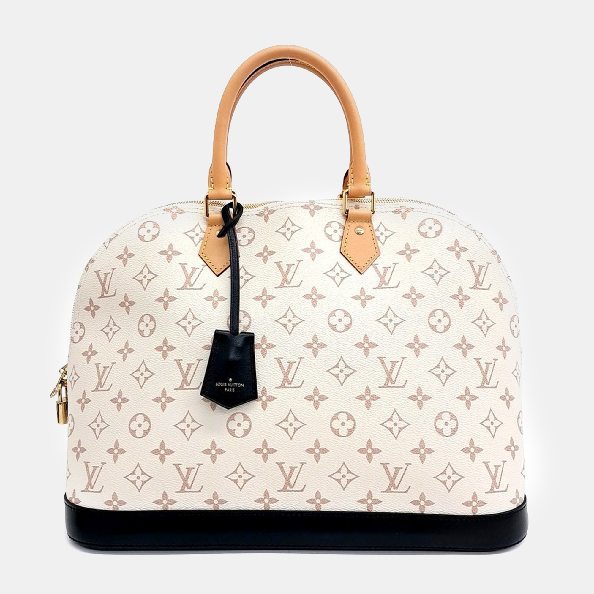 Louis Vuitton Beige Coated Canvas and Leather Monogram Dune Alma GM
Louis Vuitton Beige Coated Canvas and Leather Monogram Dune Alma GM