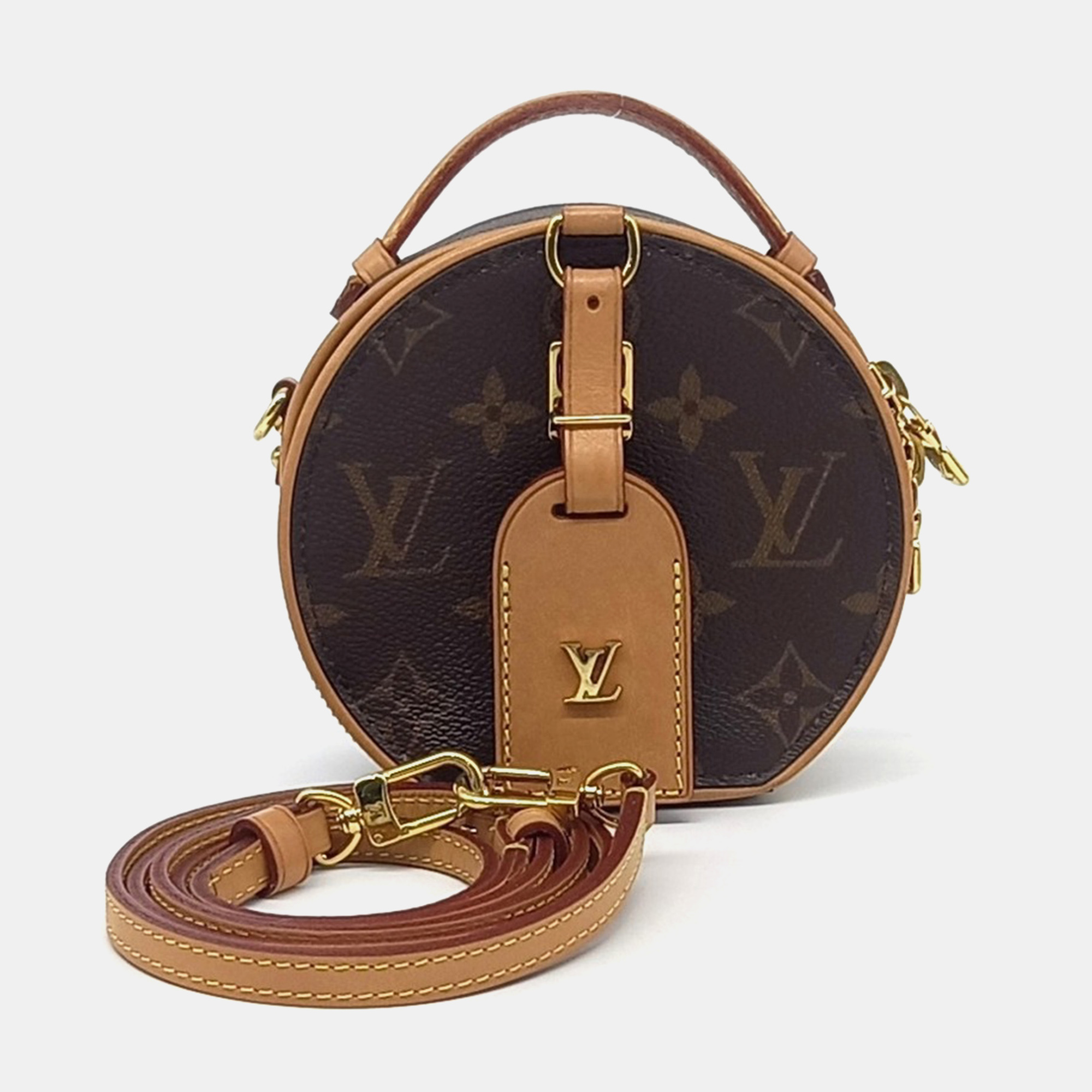 Louis Vuitton Brown Coated Canvas and Leather Monogram Mini Boite Chapeau bag
Louis Vuitton Brown Coated Canvas and Leather Monogram Mini Boite Chapeau bag