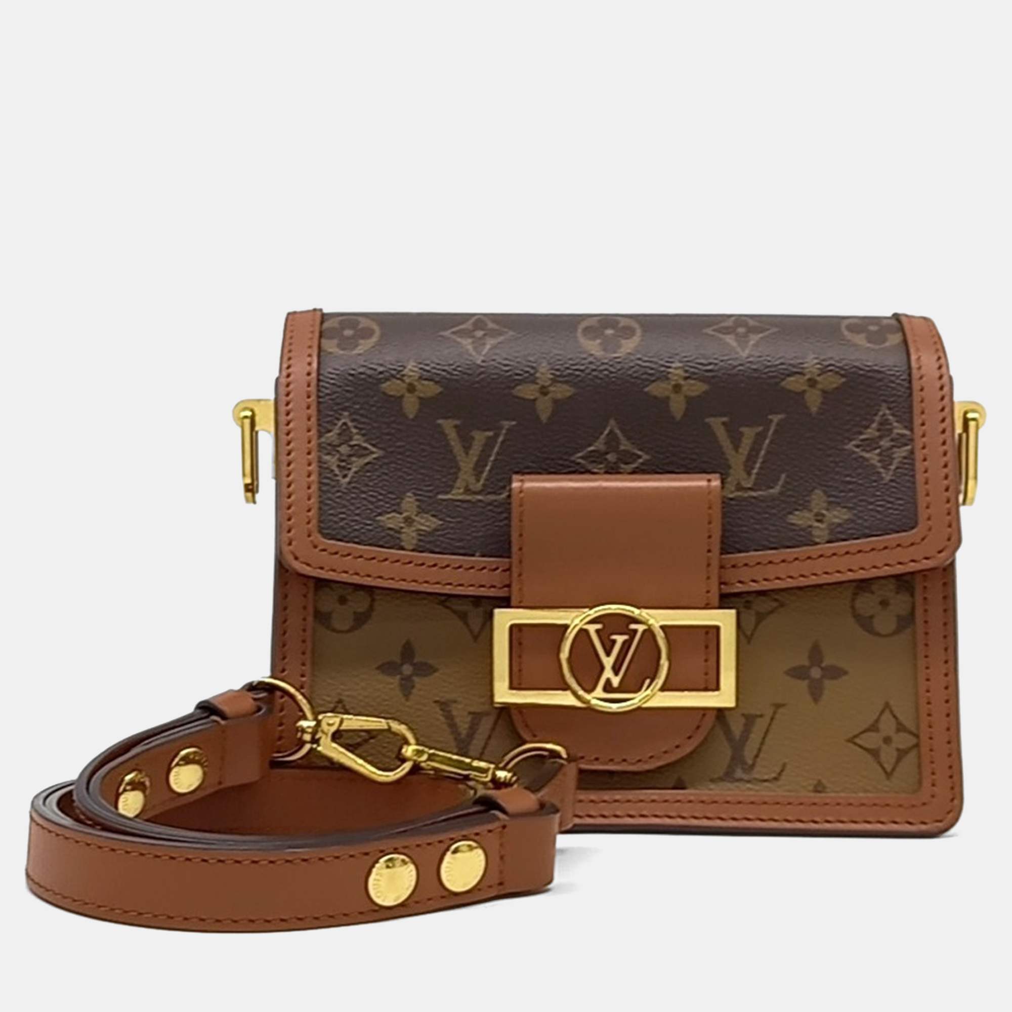 Louis Vuitton Brown Coated Canvas and Leather Mini Dauphine bag
Louis Vuitton Brown Coated Canvas and Leather Mini Dauphine bag