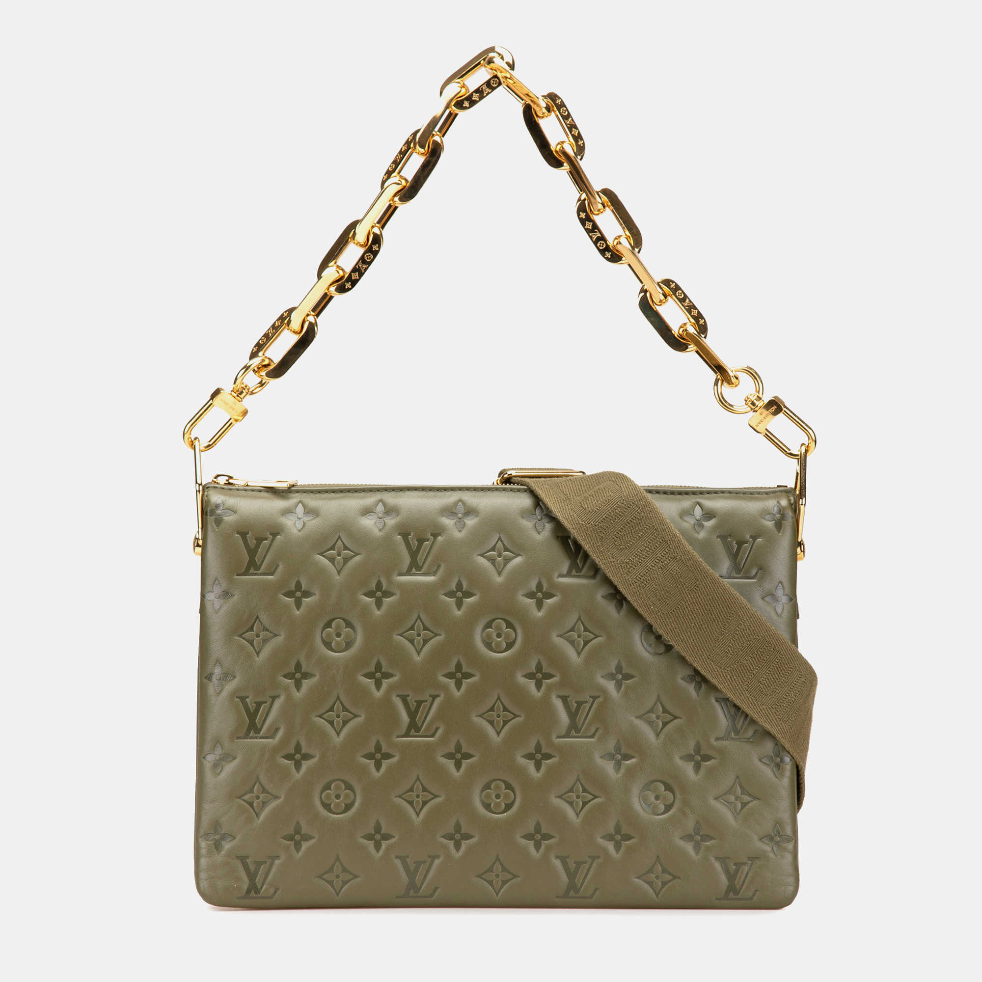 Louis Vuitton Brown Monogram Embossed Puffy Lambskin Coussin MM
Louis Vuitton Brown Monogram Embossed Puffy Lambskin Coussin MM