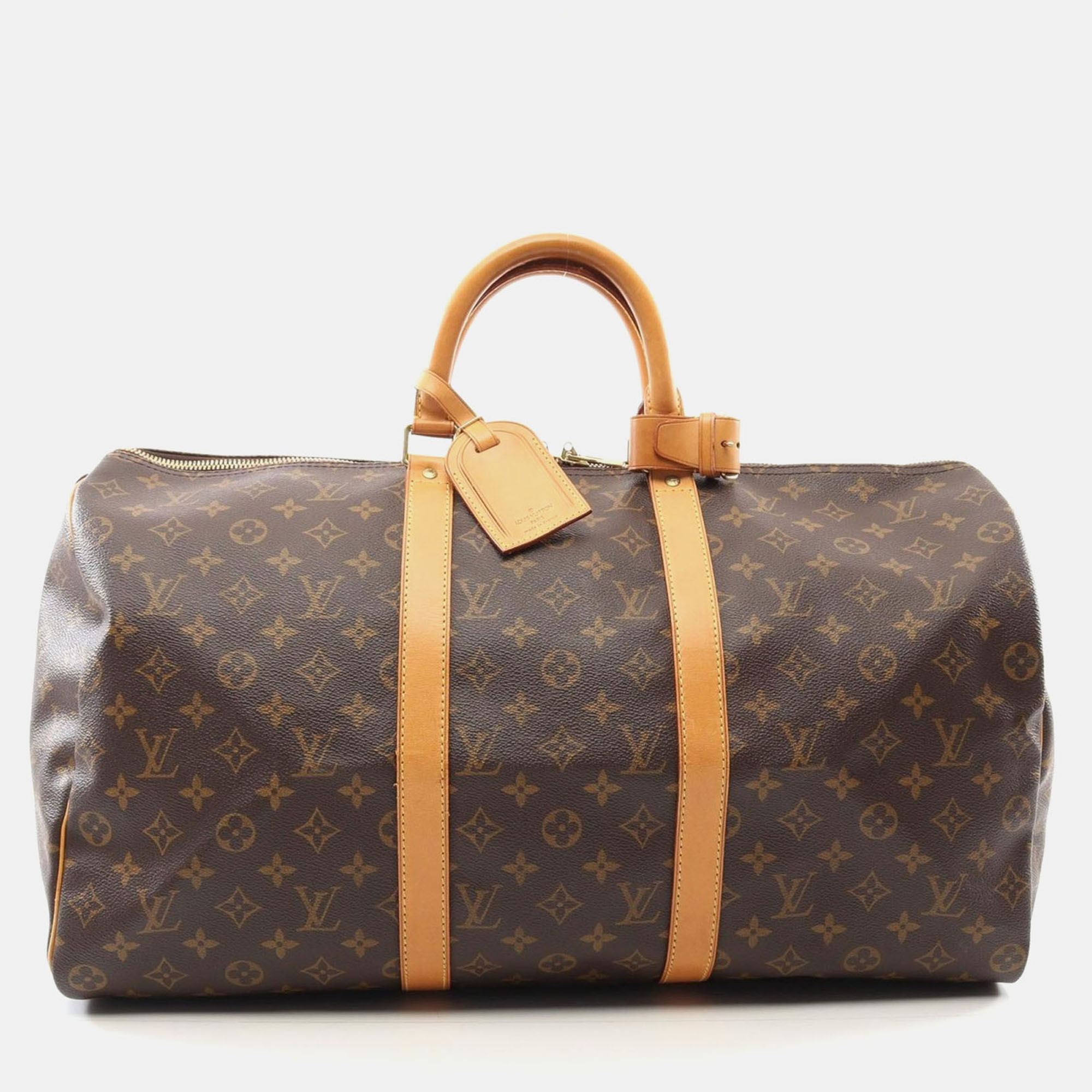 Louis Vuitton Keepall 50 Boston Travel Hand Bag Monogram Leather, Brown
Louis Vuitton Keepall 50 Boston Travel Hand Bag Monogram Leather, Brown