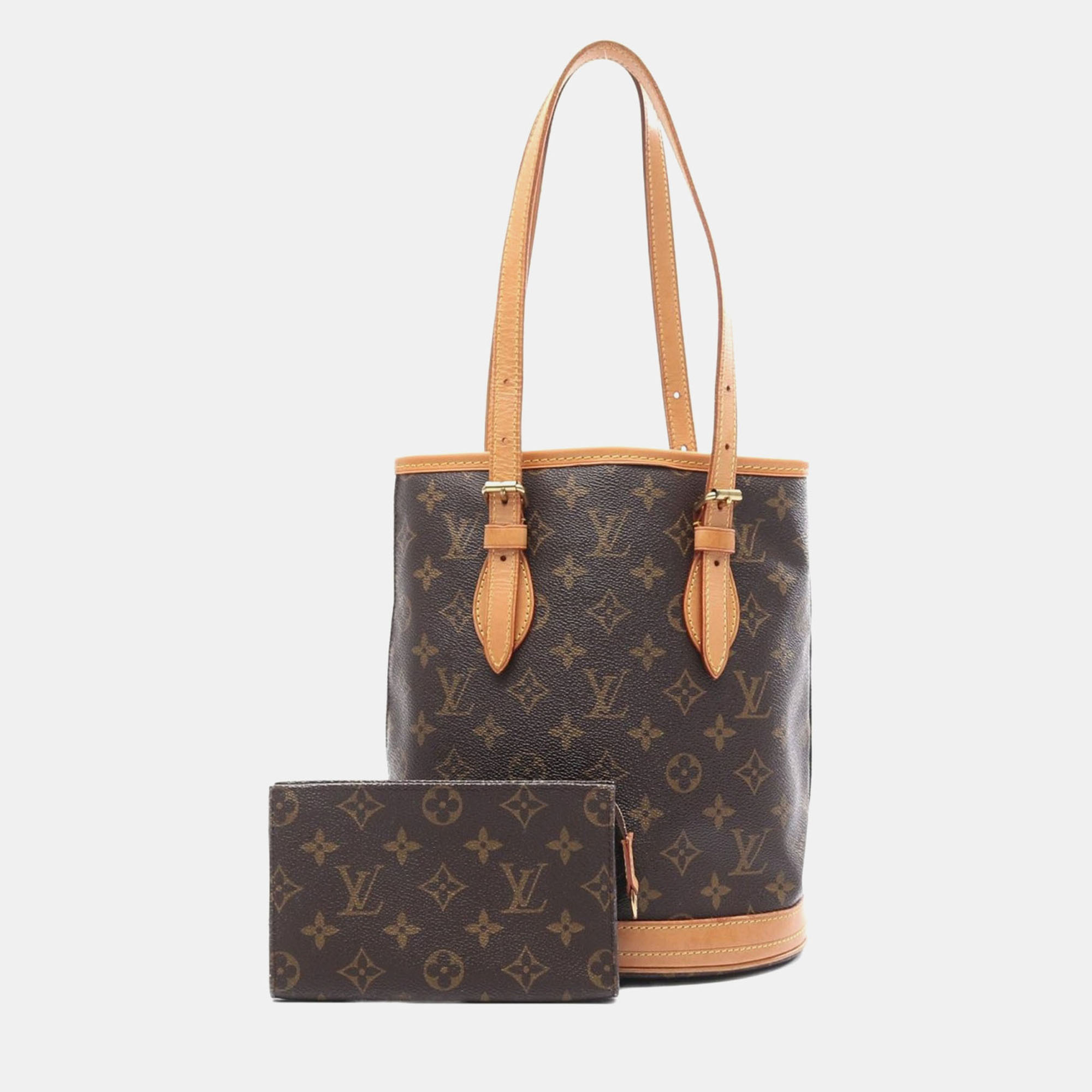 Louis Vuitton Bucket PM Shoulder Handbag Monogram Canvas, Brown
Louis Vuitton Bucket PM Shoulder Handbag Monogram Canvas, Brown