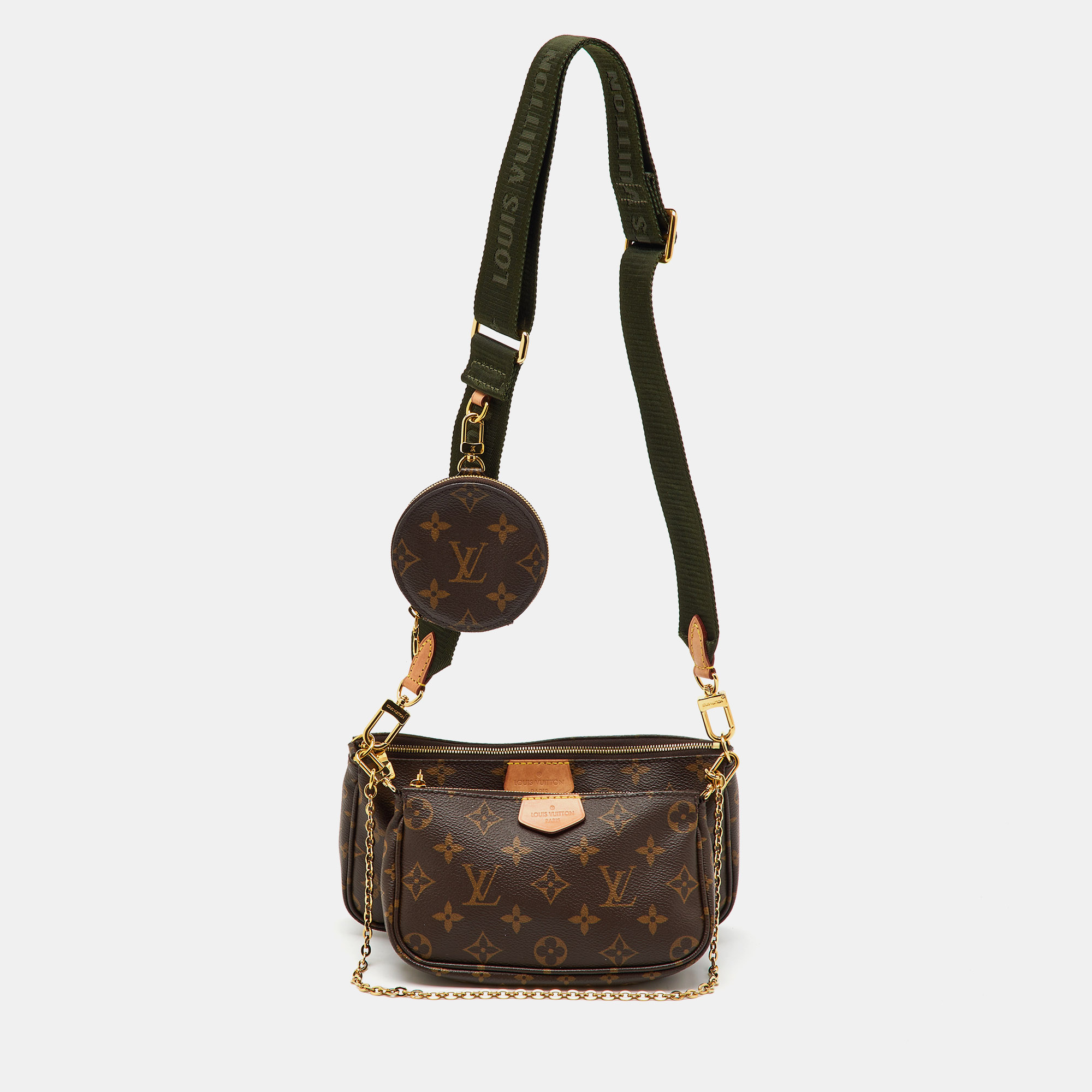 Louis Vuitton Khaki Green Monogram Canvas Multi Pochette Accessoires Bag
Louis Vuitton Khaki Green Monogram Canvas Multi Pochette Accessoires Bag