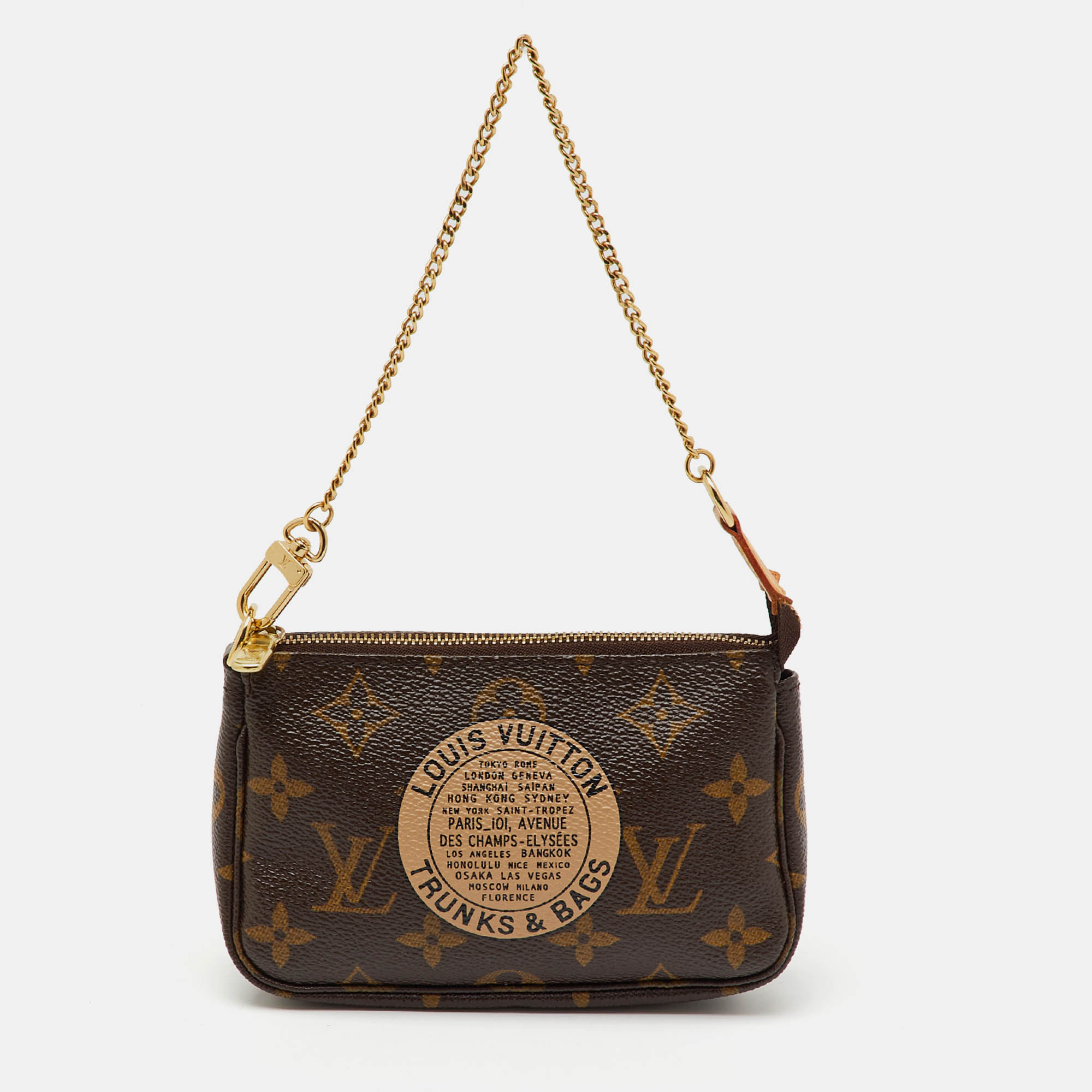 Louis Vuitton Monogram Canvas Limited Edition Mini Pochette Accessoires Bag, Brown
Louis Vuitton Monogram Canvas Limited Edition Mini Pochette Accessoires Bag, Brown