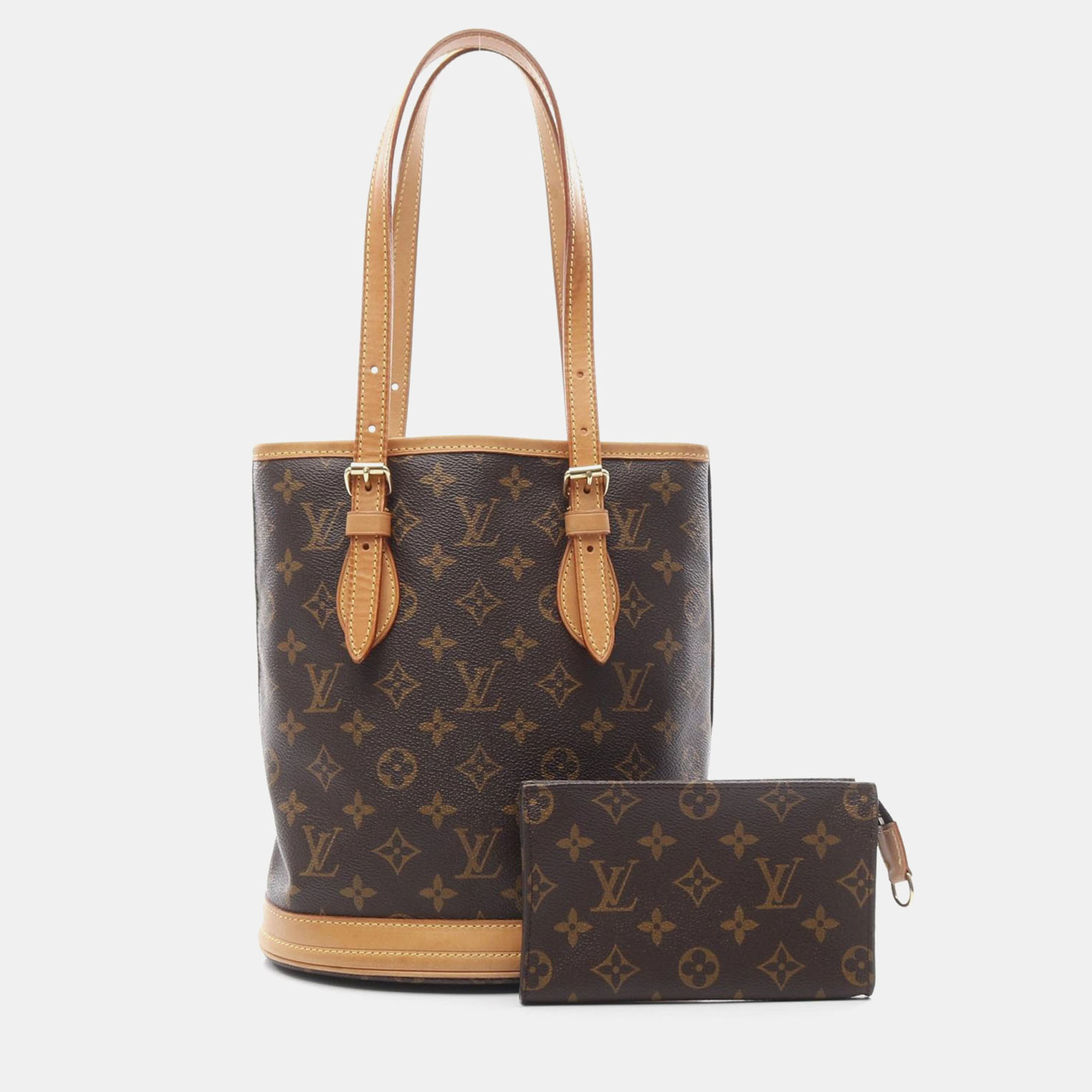 Louis Vuitton Bucket Pm Shoulder Tote Bag Monogram Canvas Leather, Brown
Louis Vuitton Bucket Pm Shoulder Tote Bag Monogram Canvas Leather, Brown