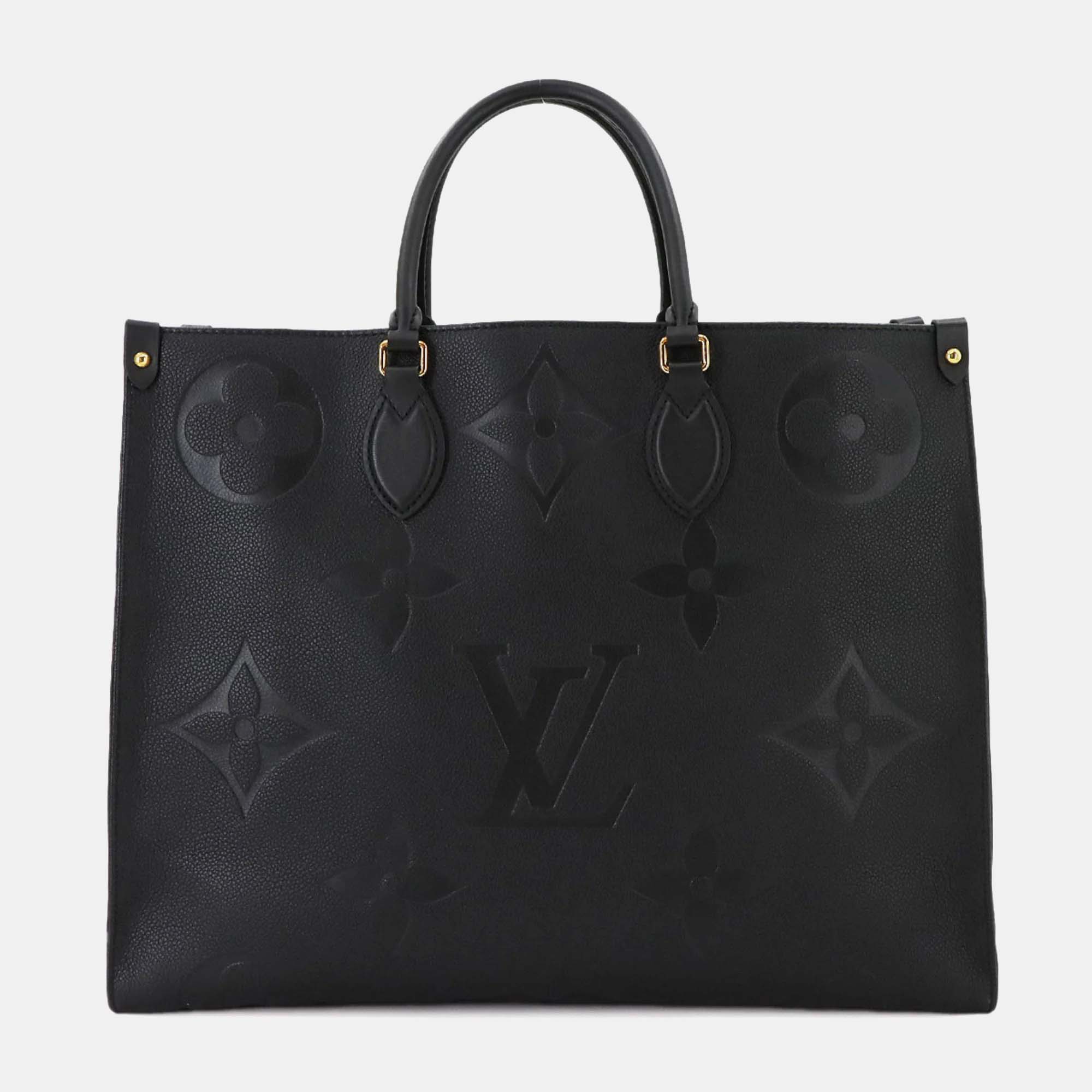 Louis Vuitton Monogram Empreinte On The Go Gm 2Way Tote Shoulder Bag Noir Giant Rfid Onthego, Black
Louis Vuitton Monogram Empreinte On The Go Gm 2Way Tote Shoulder Bag Noir Giant Rfid Onthego, Black
