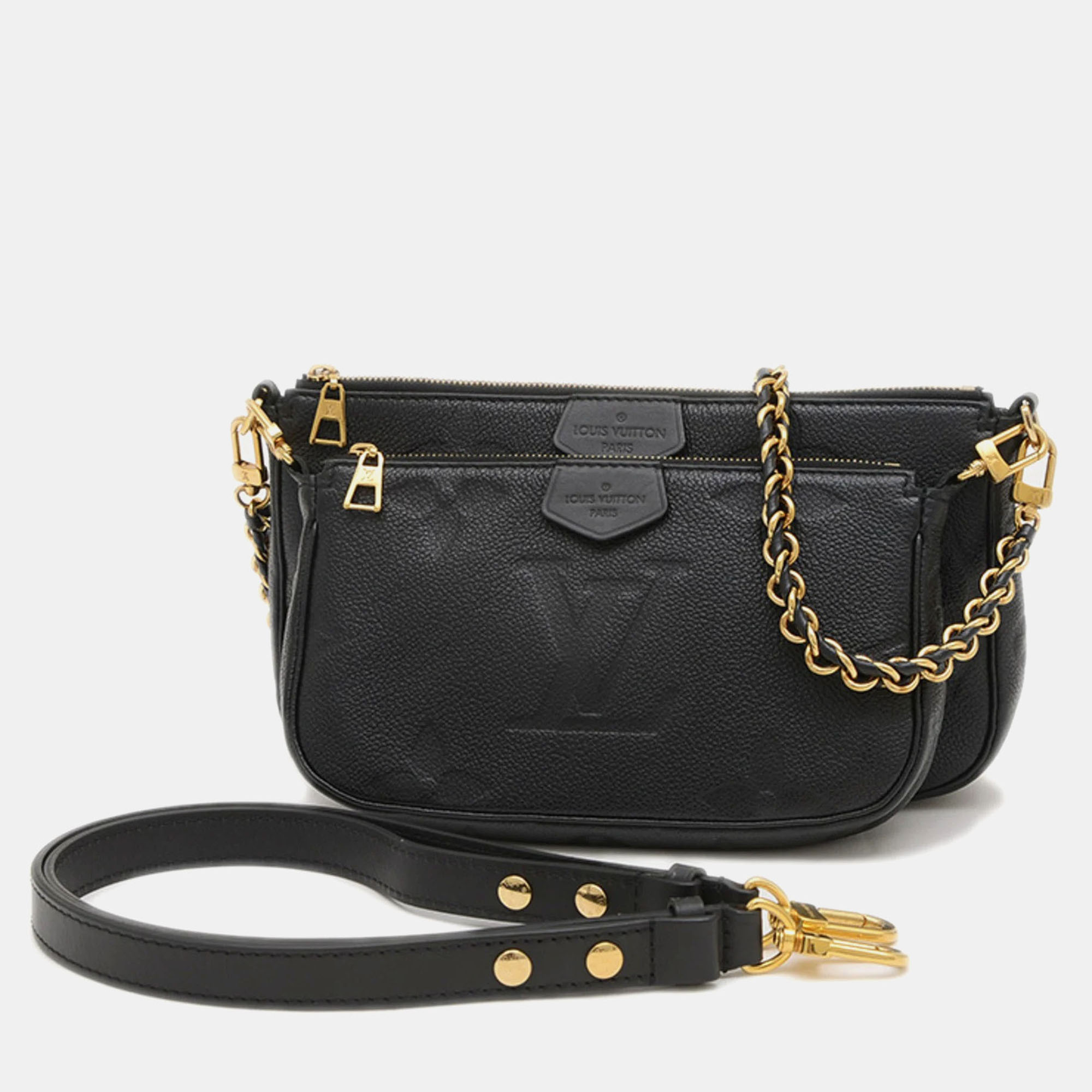 Louis Vuitton Monogram Empreinte Multi Pochette Accessoires Black Handbag
Louis Vuitton Monogram Empreinte Multi Pochette Accessoires Black Handbag
