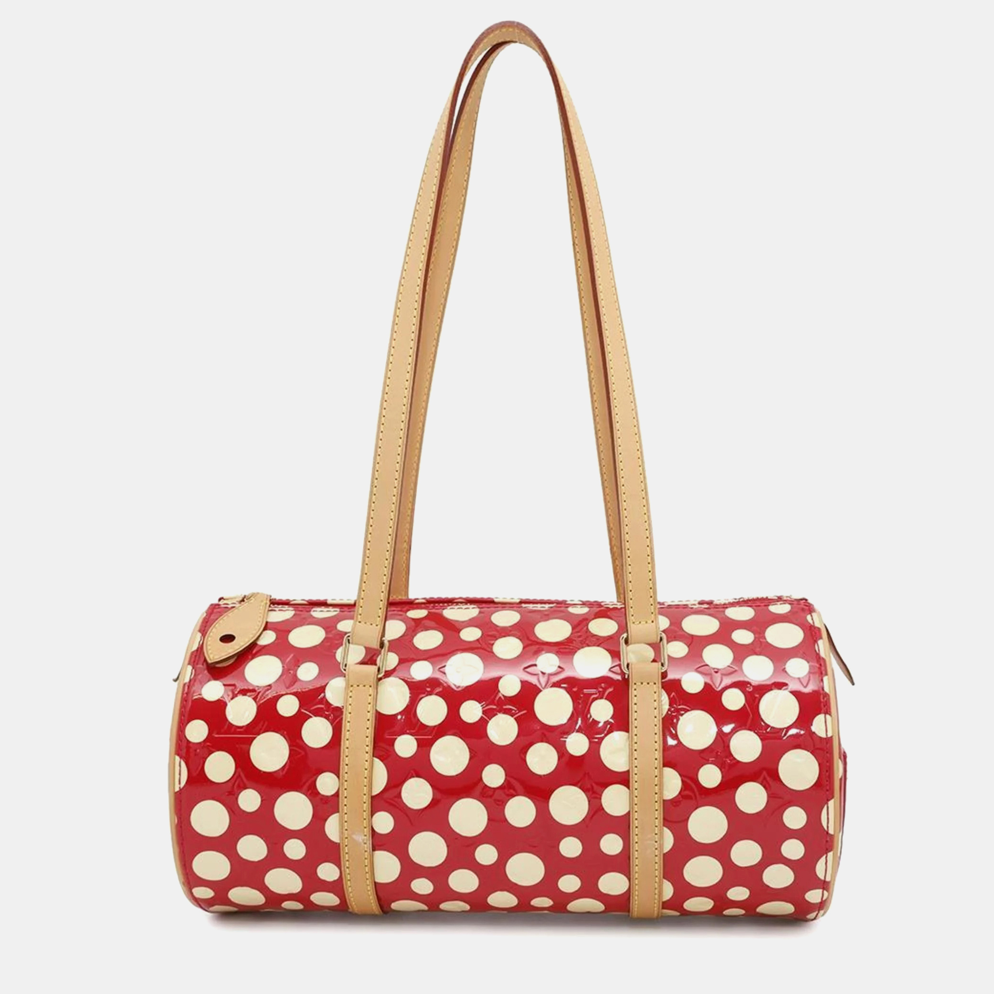 Louis Vuitton Dot Infinity Yayoi Kusama Papillon Monogram Vernis Shoulder Bag, Red
Louis Vuitton Dot Infinity Yayoi Kusama Papillon Monogram Vernis Shoulder Bag, Red