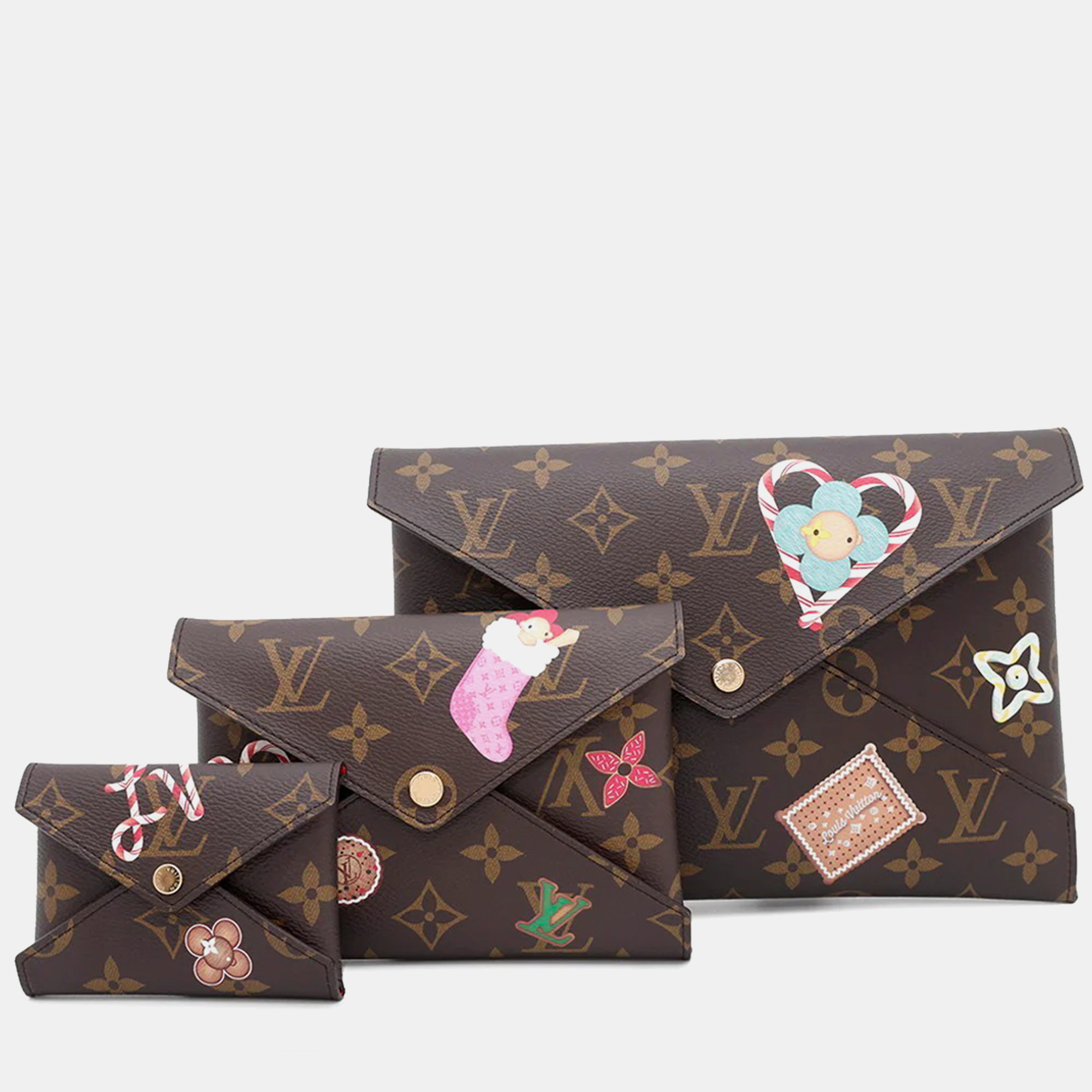 Louis Vuitton Pochette Kirigami Candy Red Monogram Vivienne, Brown
Louis Vuitton Pochette Kirigami Candy Red Monogram Vivienne, Brown