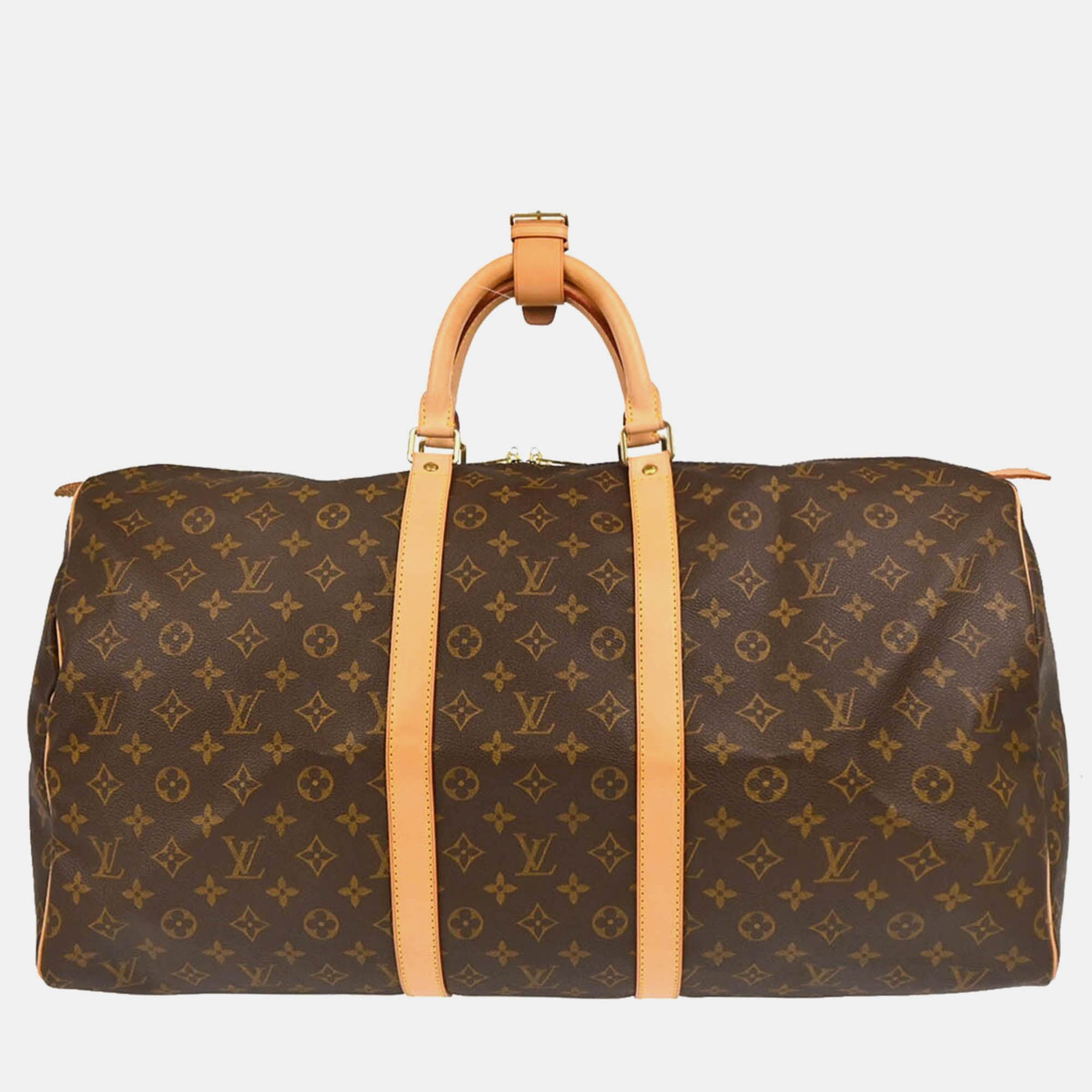 Louis Vuitton Monogram Keepall 55 Travel Duffle Handbag, Brown
Louis Vuitton Monogram Keepall 55 Travel Duffle Handbag, Brown