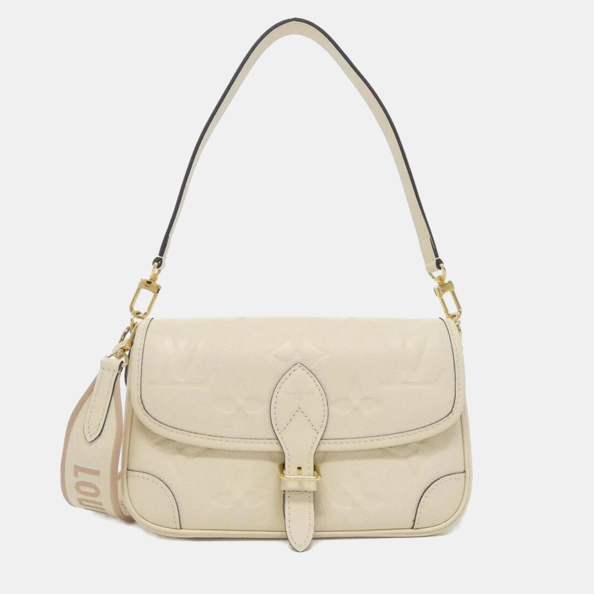 Louis Vuitton Diane Monogram Empreinte Leather Shoulder Bag, Beige
Louis Vuitton Diane Monogram Empreinte Leather Shoulder Bag, Beige
