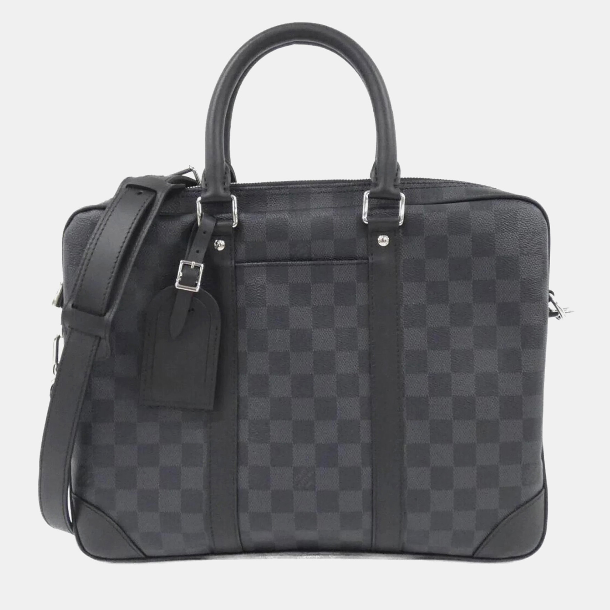 Louis Vuitton Porte Document Voyage Grey Damier Graphite Canvas Bag, Black
Louis Vuitton Porte Document Voyage Grey Damier Graphite Canvas Bag, Black