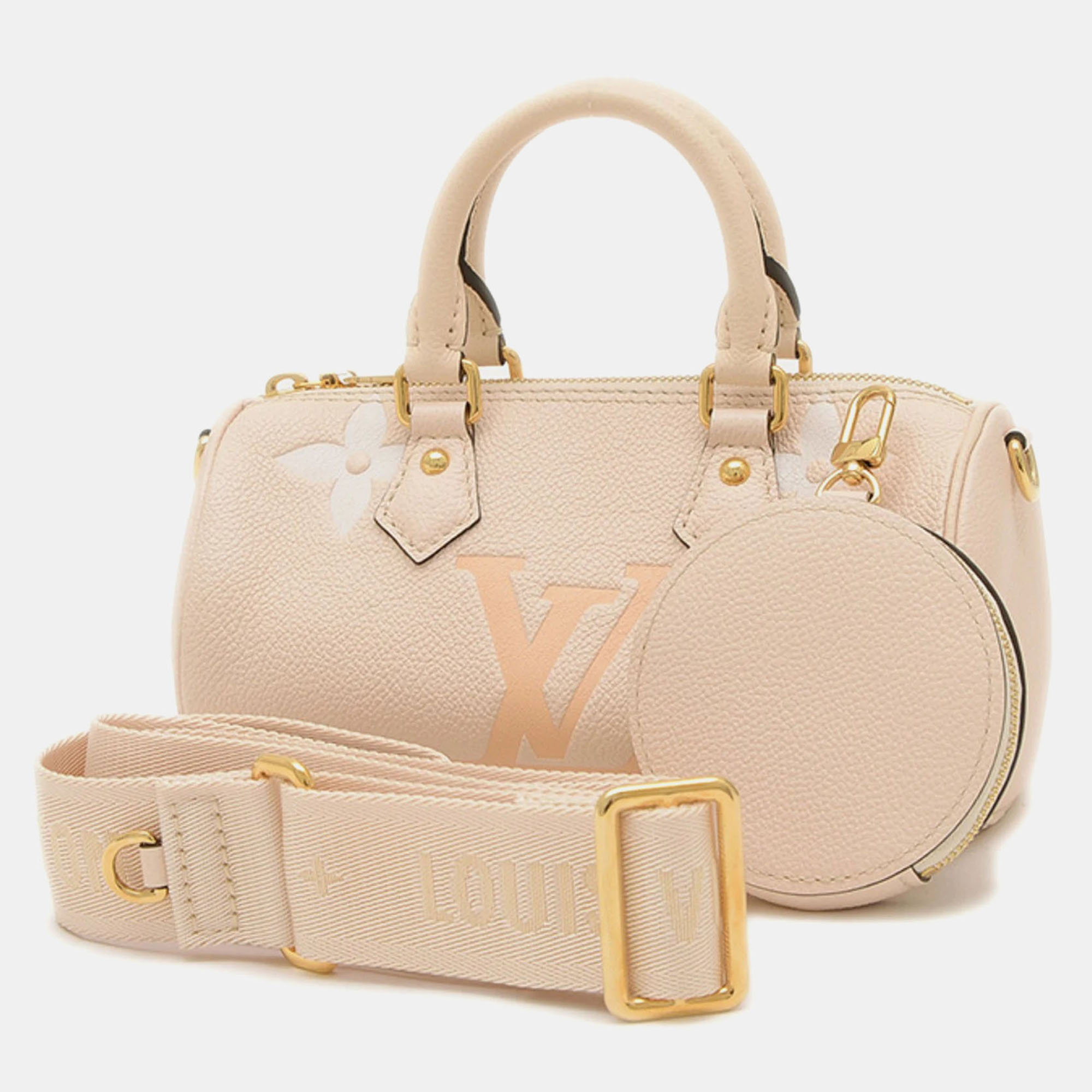 Louis Vuitton Papillon BB Cream, Saffron Monogram Empreinte Leather Shoulder Bag
Louis Vuitton Papillon BB Cream, Saffron Monogram Empreinte Leather Shoulder Bag