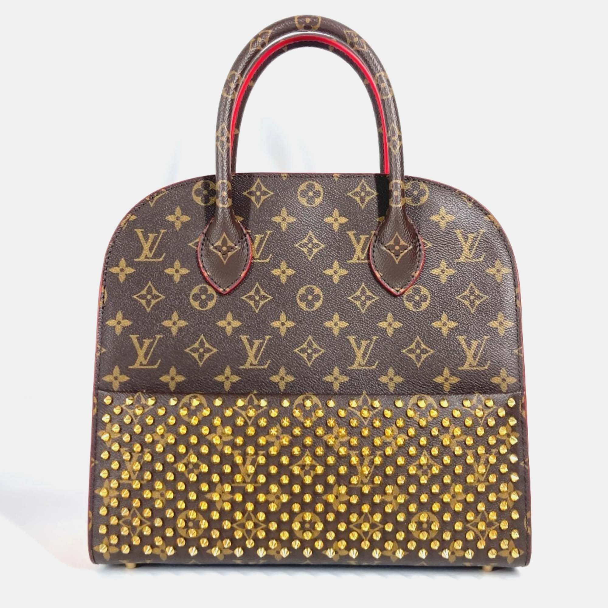 Louis Vuitton x Christian Louboutin Calf Hair and Monogram Canvas Shopping Bag, Brown
Louis Vuitton x Christian Louboutin Calf Hair and Monogram Canvas Shopping Bag, Brown