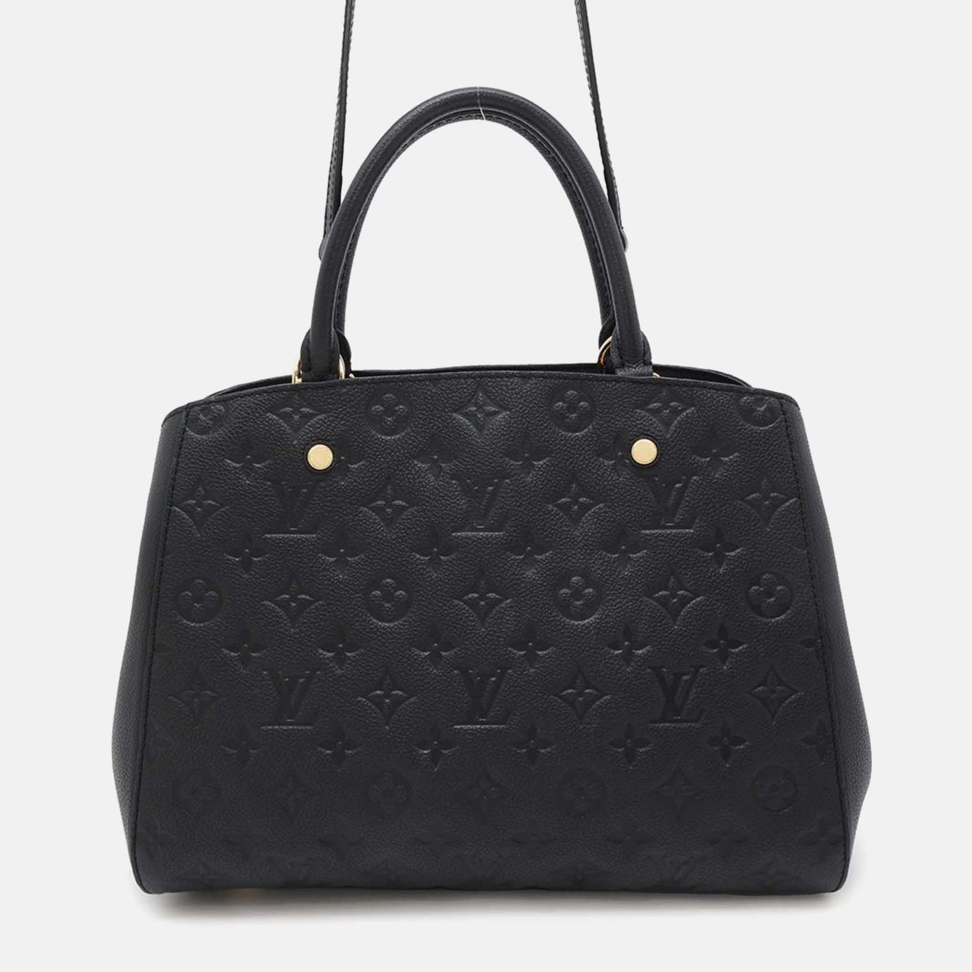 Louis Vuitton Montaigne MM Black Monogram Empreinte Leather Handbag
Louis Vuitton Montaigne MM Black Monogram Empreinte Leather Handbag