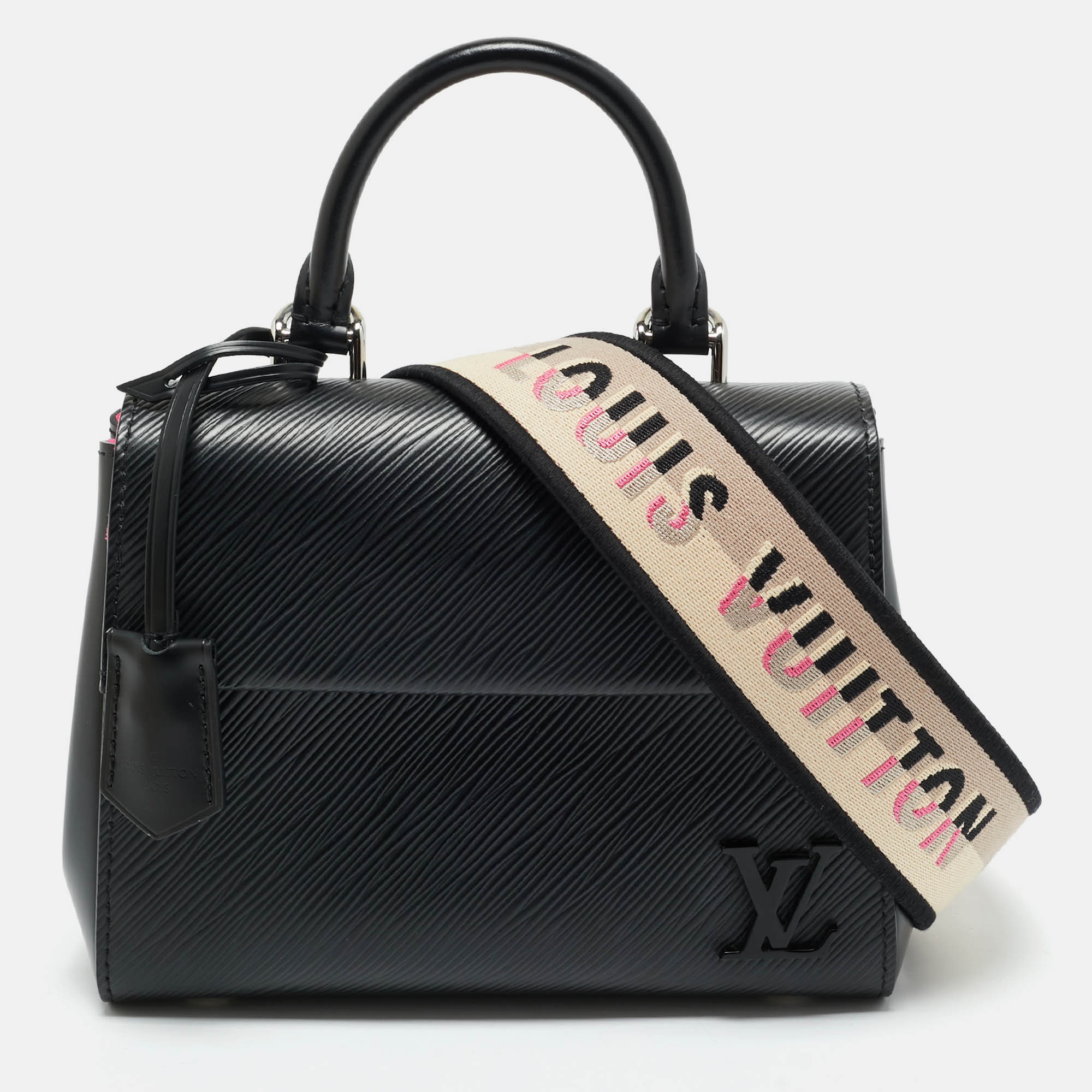 Louis Vuitton Black Epi Leather Mini Cluny Bag