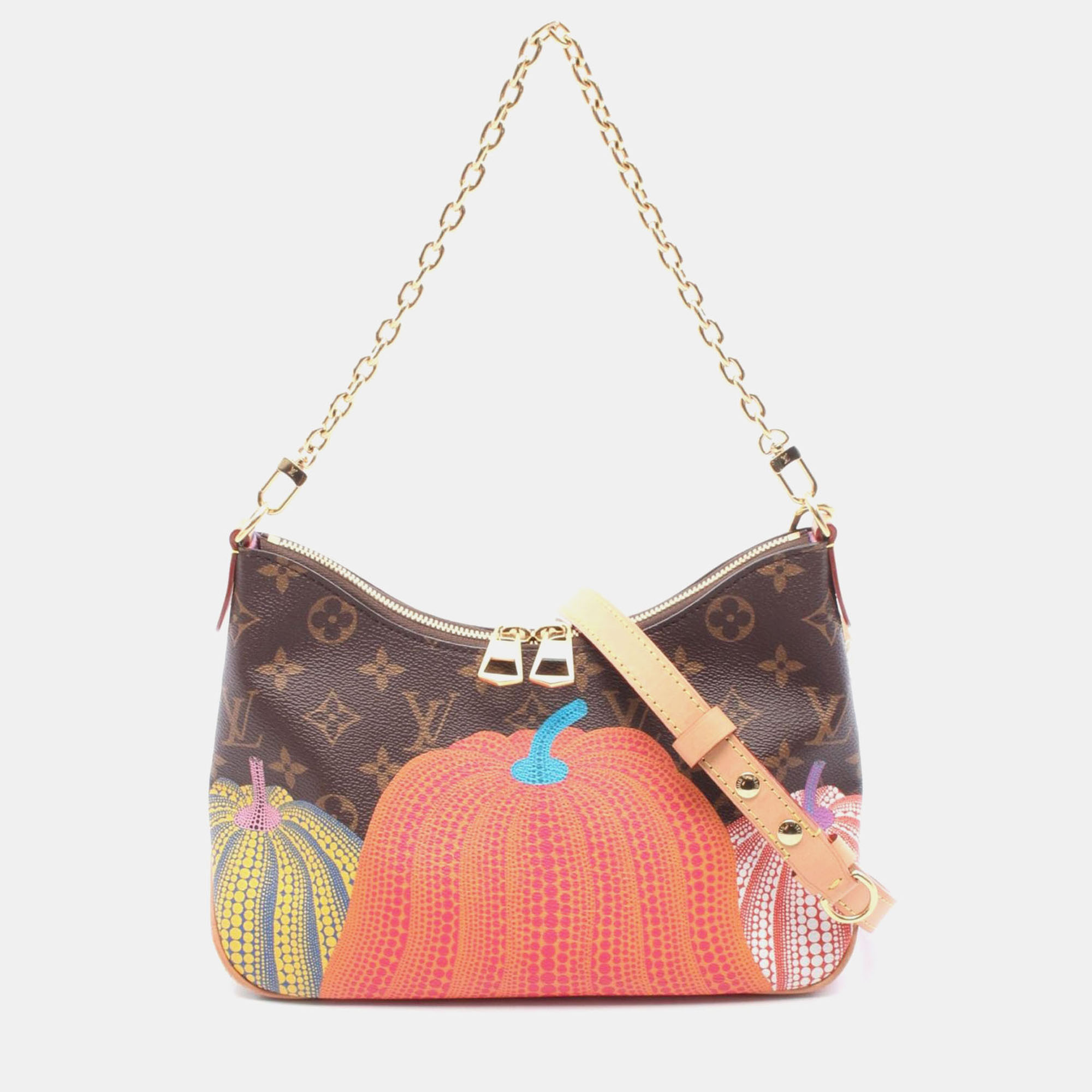 Louis Vuitton Yayoi Kusama Monogram Pumpkin Dots Boulogne Monogram Canvas Crossbody Bag, Brown
Louis Vuitton Yayoi Kusama Monogram Pumpkin Dots Boulogne Monogram Canvas Crossbody Bag, Brown