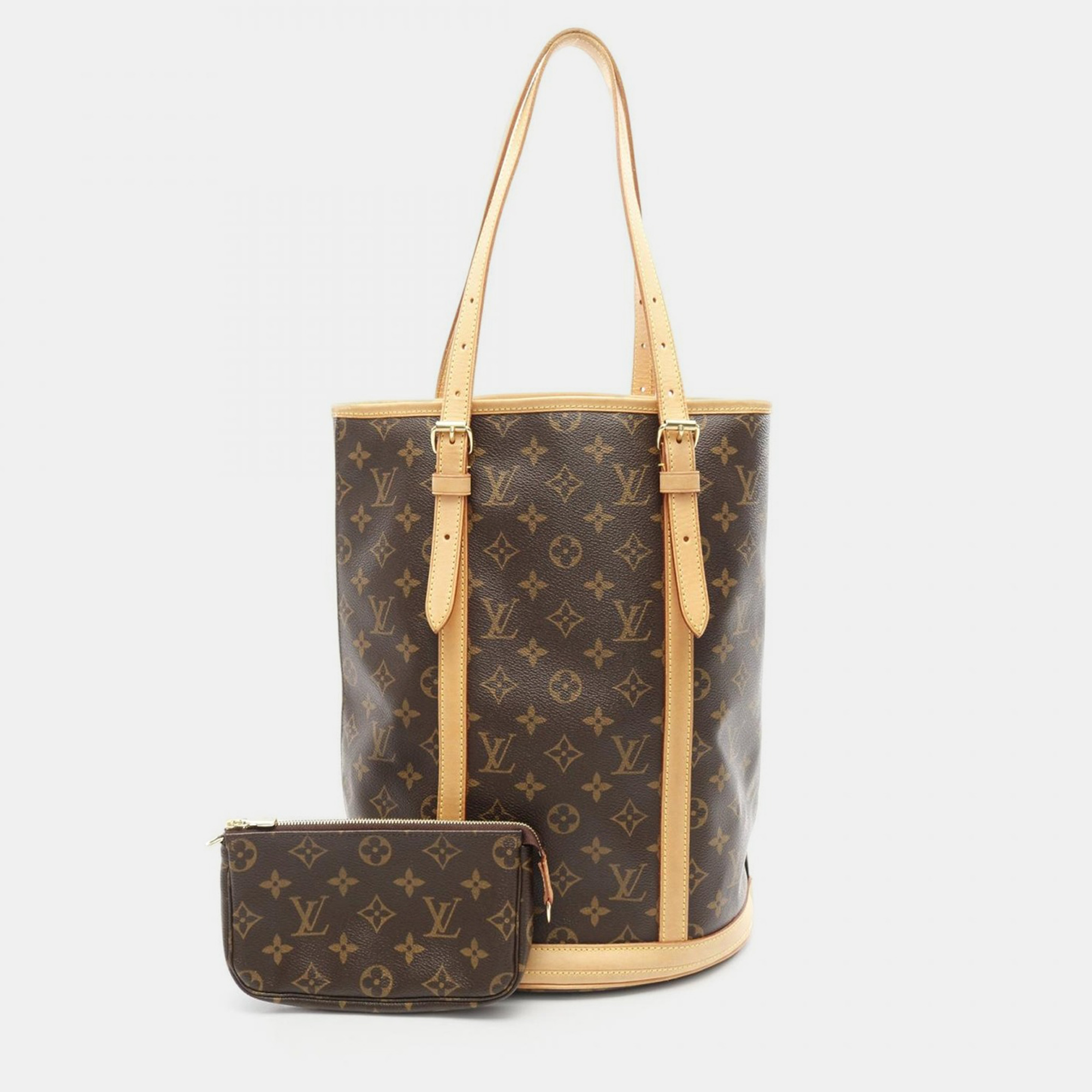 Louis Vuitton Bucket 27 GM Brown Monogram Canvas Shoulder Tote Bag
Louis Vuitton Bucket 27 GM Brown Monogram Canvas Shoulder Tote Bag