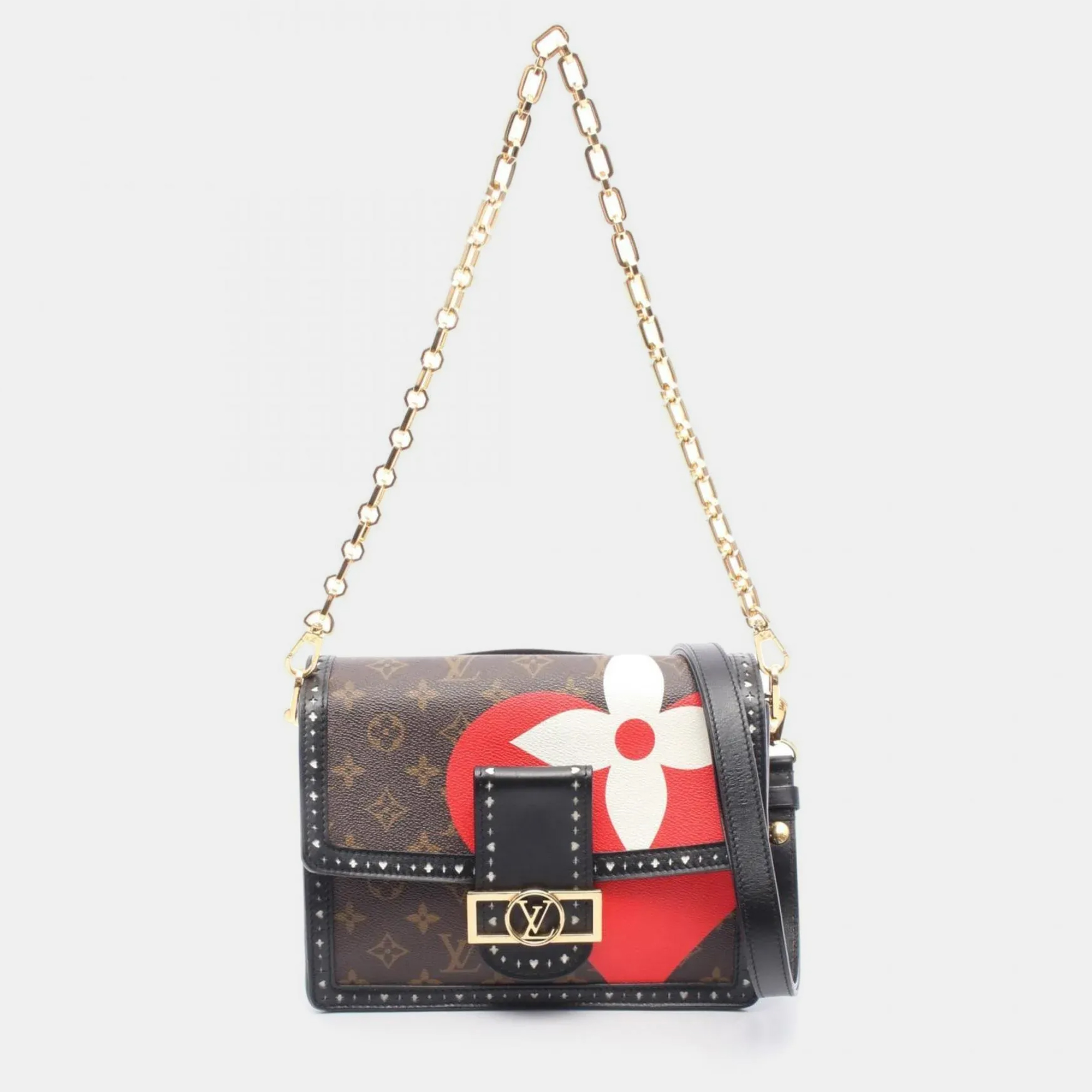 Louis Vuitton Dauphine MM Multicolor Game On Monogram Canvas Shoulder Bag, Brown
Louis Vuitton Dauphine MM Multicolor Game On Monogram Canvas Shoulder Bag, Brown