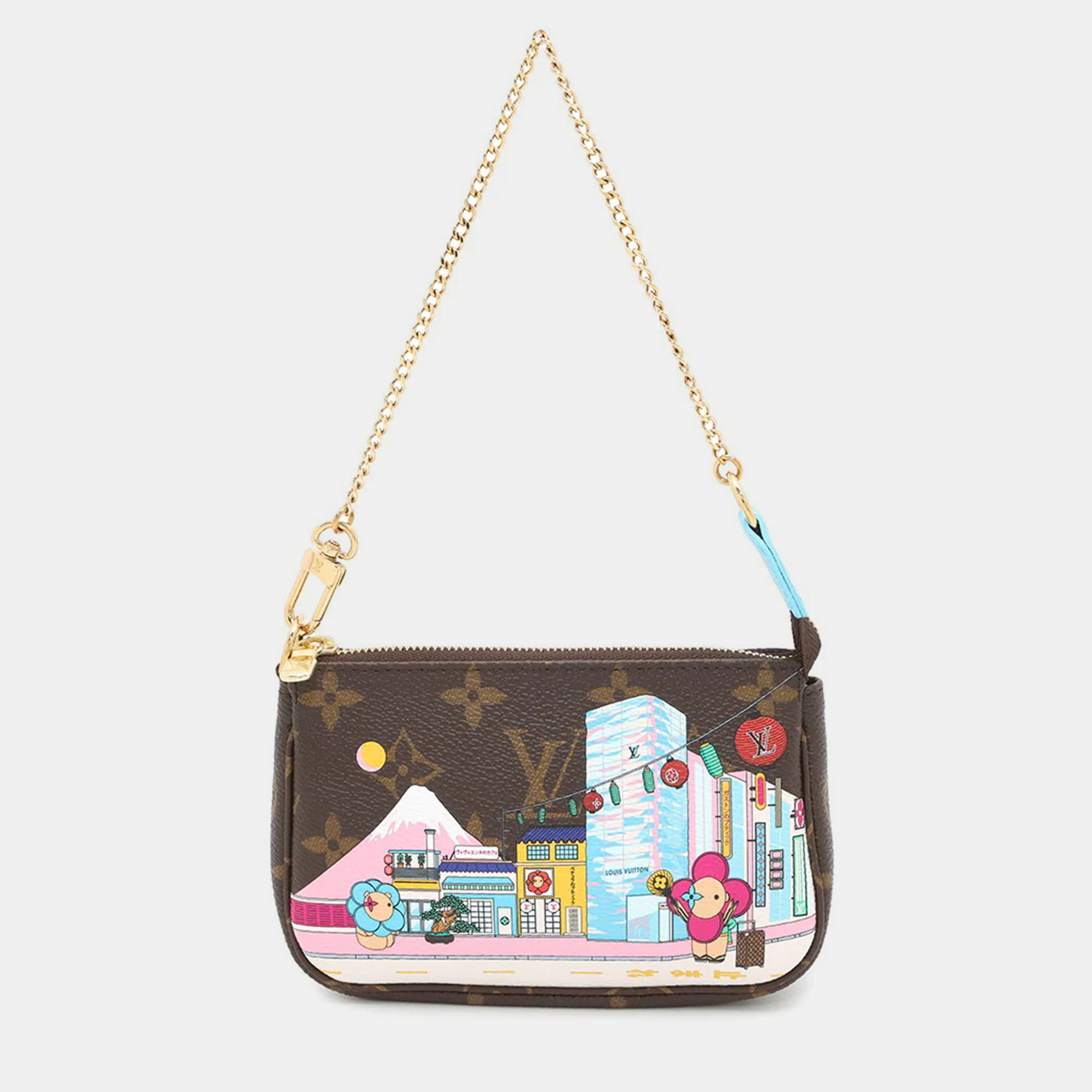 Louis Vuitton Mini Pochette Accessoires Blue Monogram Vivienne Tokyo Canvas Pouch, Brown
Louis Vuitton Mini Pochette Accessoires Blue Monogram Vivienne Tokyo Canvas Pouch, Brown