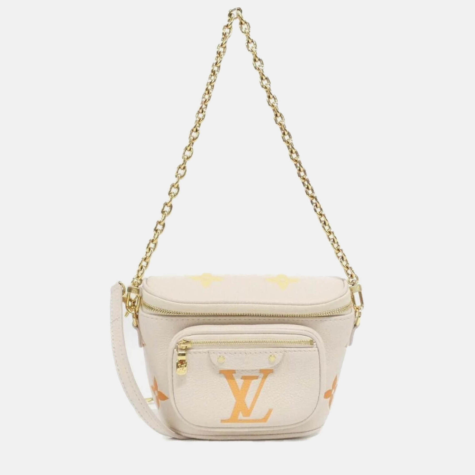 Louis Vuitton Monogram Empreinte (By The Pool) Mini Bumbag Shoulder Bag, Cream
Louis Vuitton Monogram Empreinte (By The Pool) Mini Bumbag Shoulder Bag, Cream
