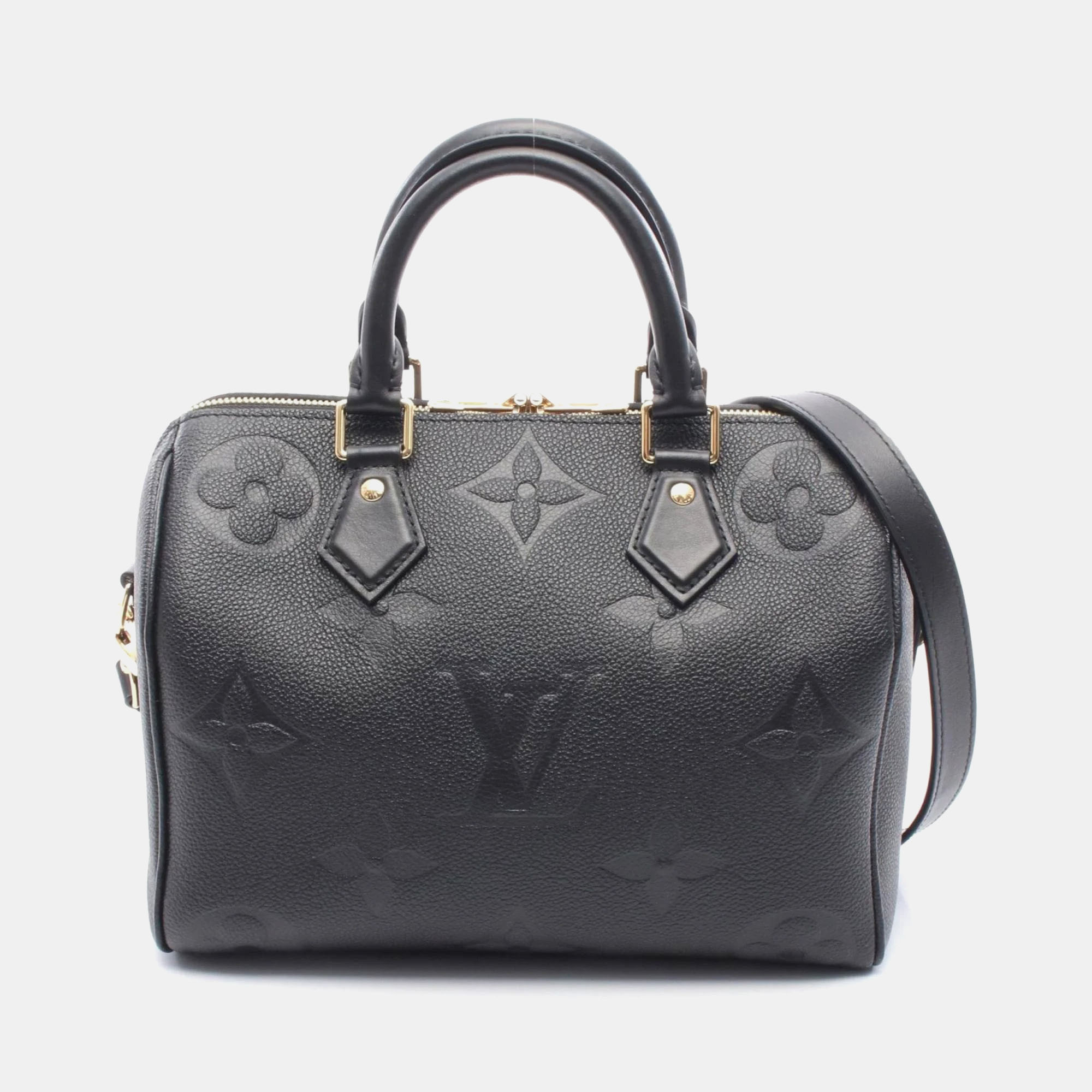 Louis Vuitton Speedy Bandouliere 25 Black Monogram Empreinte Giant Leather Shoulder Bag
Louis Vuitton Speedy Bandouliere 25 Black Monogram Empreinte Giant Leather Shoulder Bag