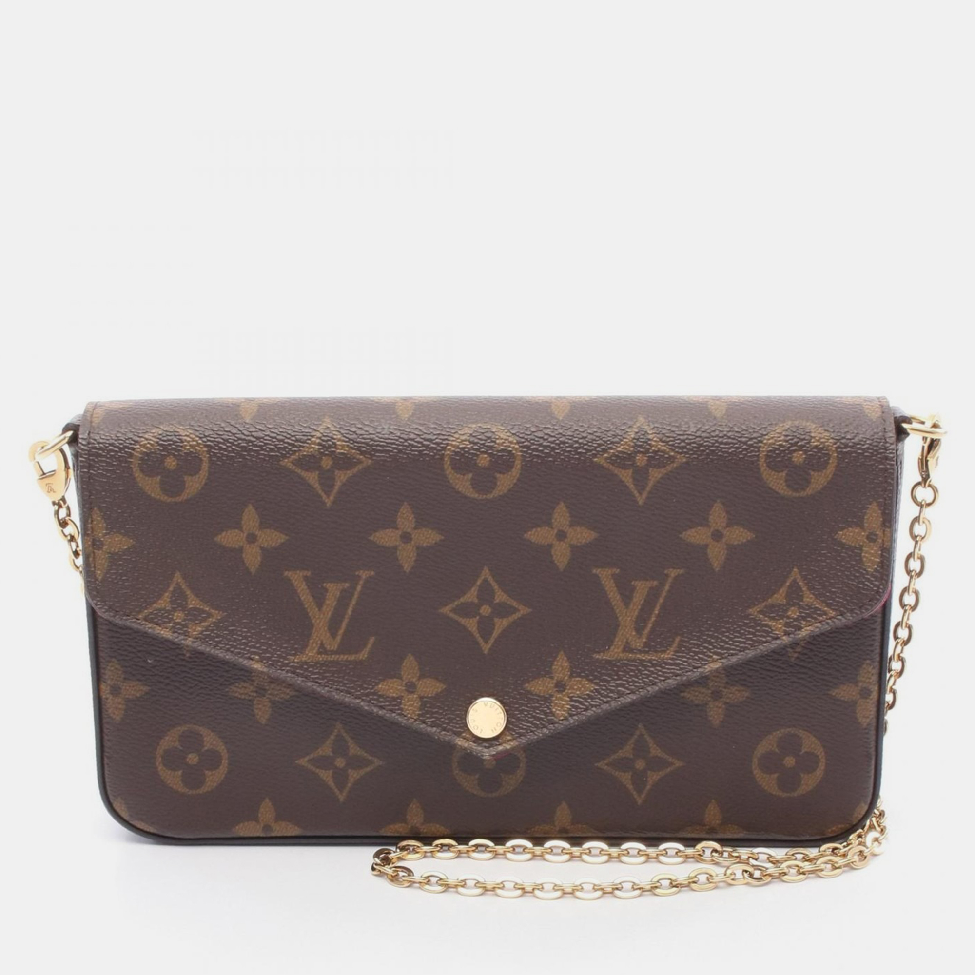 Louis Vuitton Pochette Felice Brown Monogram Canvas Leather Shoulder Bag
Louis Vuitton Pochette Felice Brown Monogram Canvas Leather Shoulder Bag