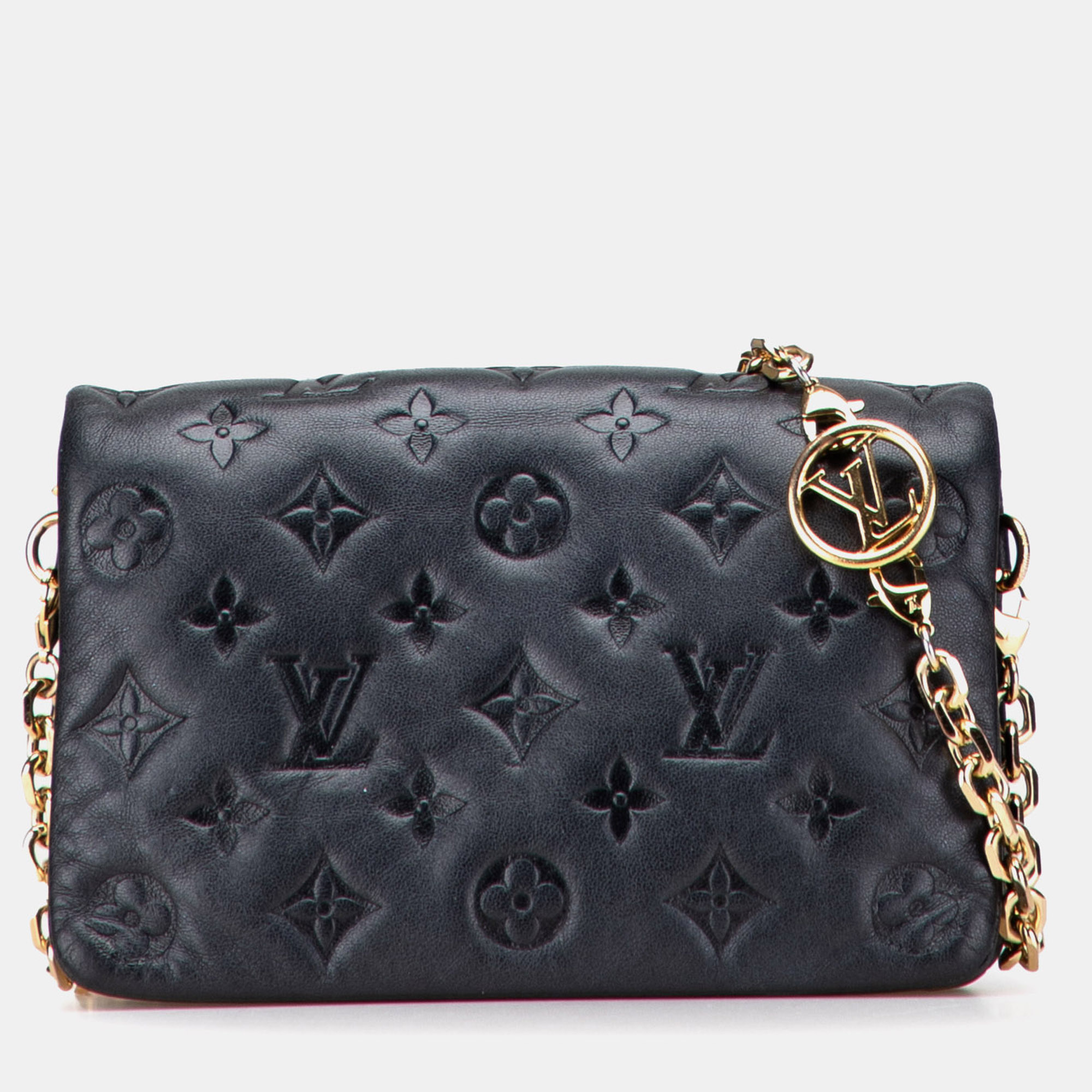 Louis Vuitton Black Monogram Embossed Pochette Coussin
Louis Vuitton Black Monogram Embossed Pochette Coussin