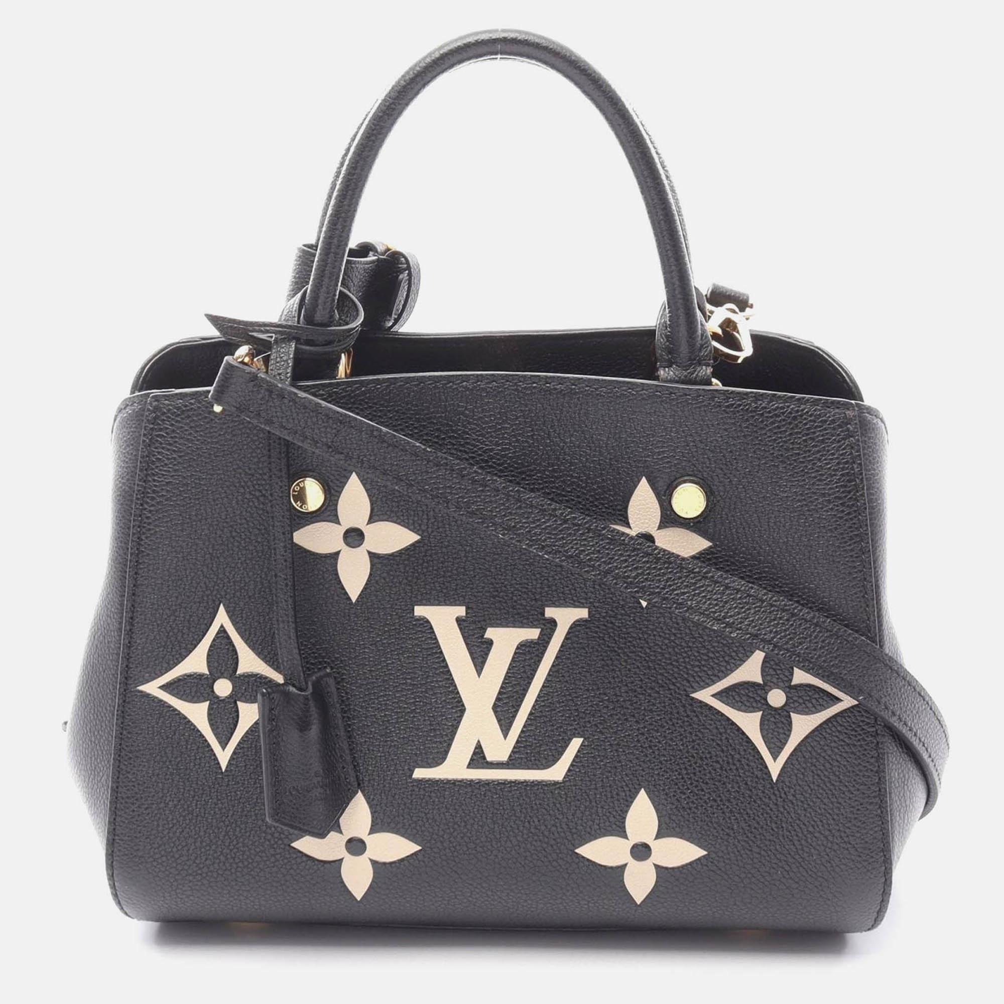 Louis Vuitton Montaigne BB Bicolor Shoulder Handbag Monogram Leather Bk - Louis Vuitton - Modalova