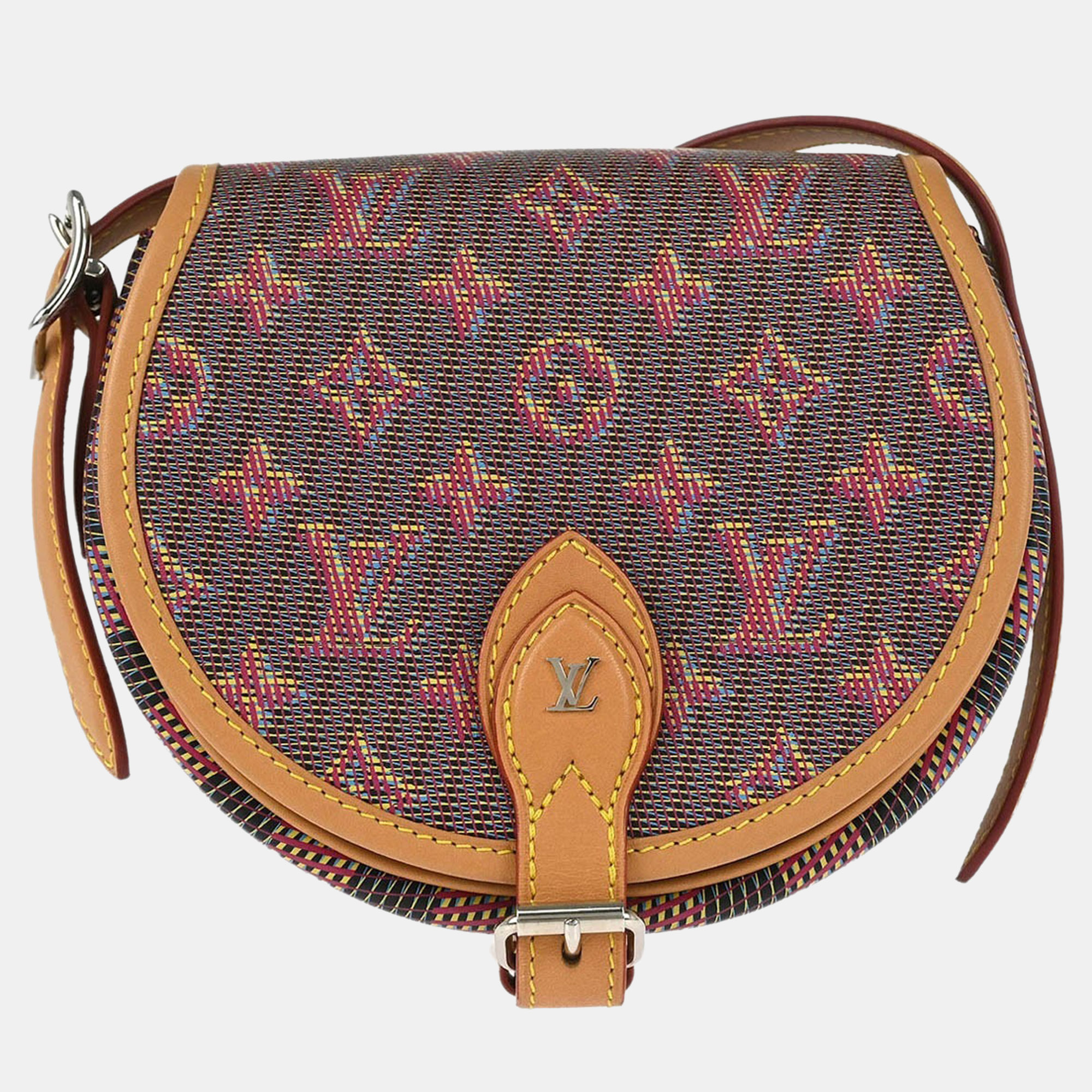 Louis Vuitton LV Pop Tambourin Brown Coated Canvas, Leather Shoulder Bag - Louis Vuitton - Modalova