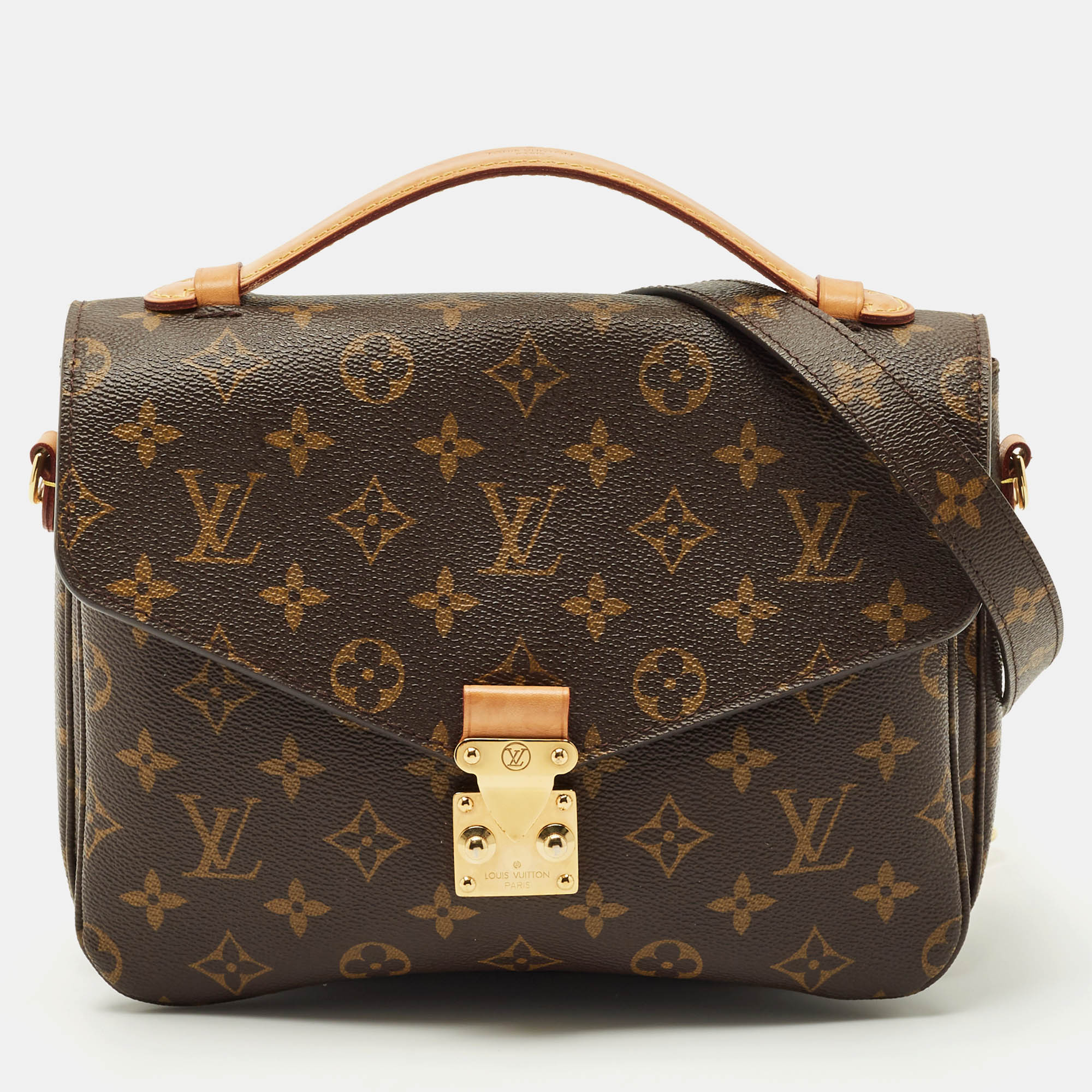 Louis Vuitton Monogram Canvas Pochette Metis Bag, Brown
Louis Vuitton Monogram Canvas Pochette Metis Bag, Brown