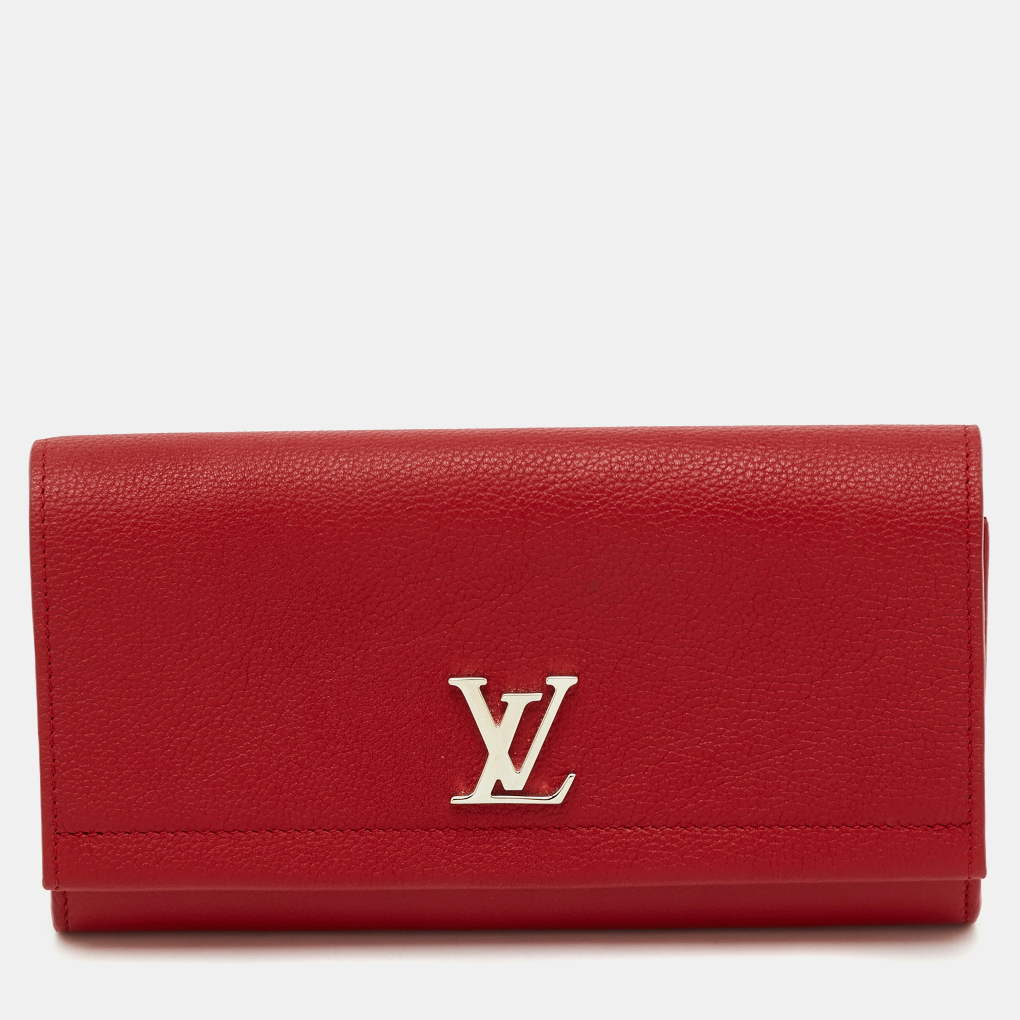 Louis Vuitton Red Leather Lockme II Wallet
Louis Vuitton Red Leather Lockme II Wallet