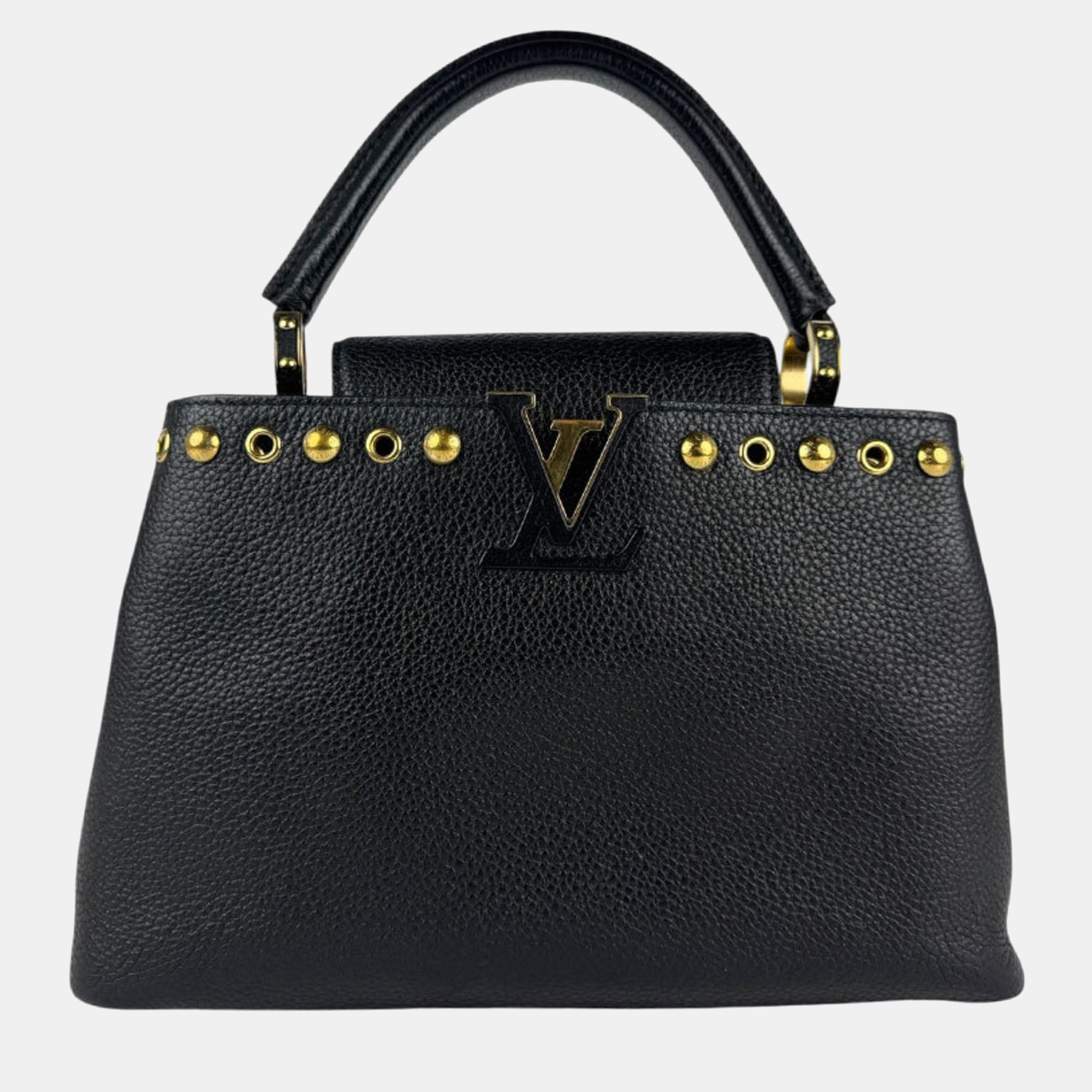 Louis Vuitton Capucines Pm Handbag Shoulder Bag In Black Leather
Louis Vuitton Capucines Pm Handbag Shoulder Bag In Black Leather