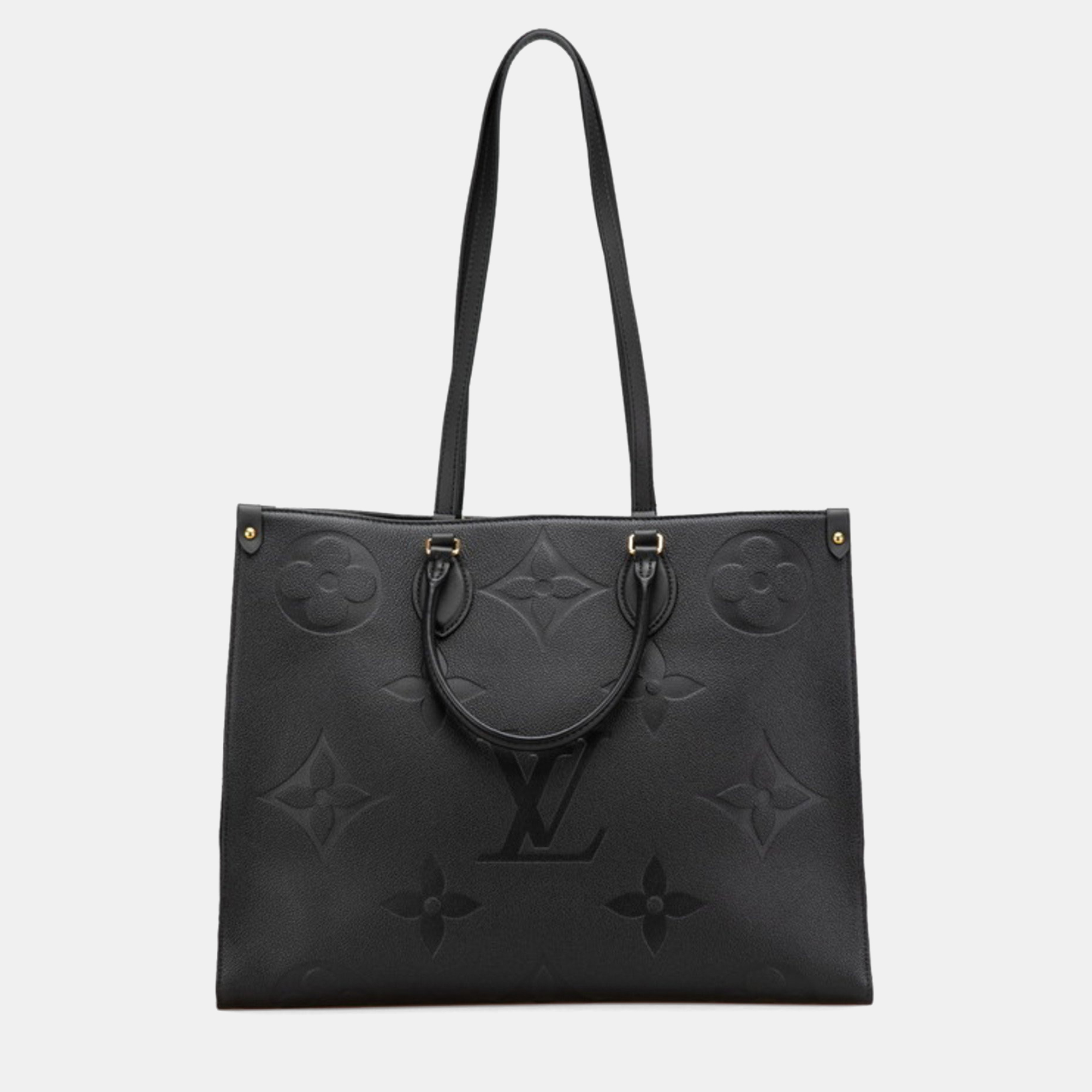 Louis Vuitton Monogram Empreinte On The Go Gm Tote Bag 2-Way Noir Black Leather
Louis Vuitton Monogram Empreinte On The Go Gm Tote Bag 2-Way Noir Black Leather