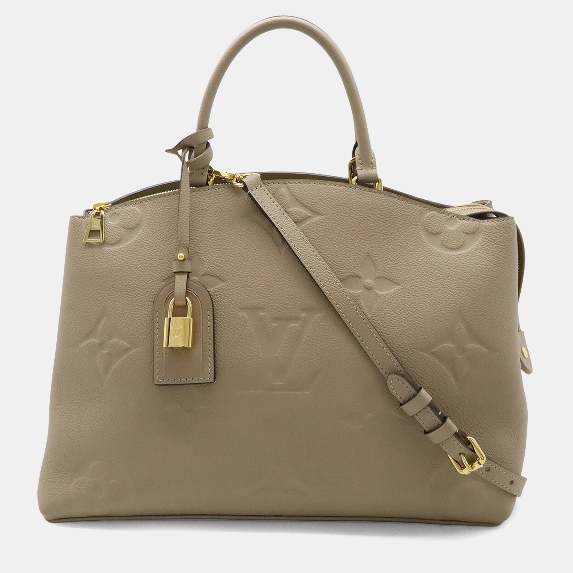 Louis Vuitton Grand Palais MM Grey Monogram Empreinte Leather Tote Bag, Beige
Louis Vuitton Grand Palais MM Grey Monogram Empreinte Leather Tote Bag, Beige