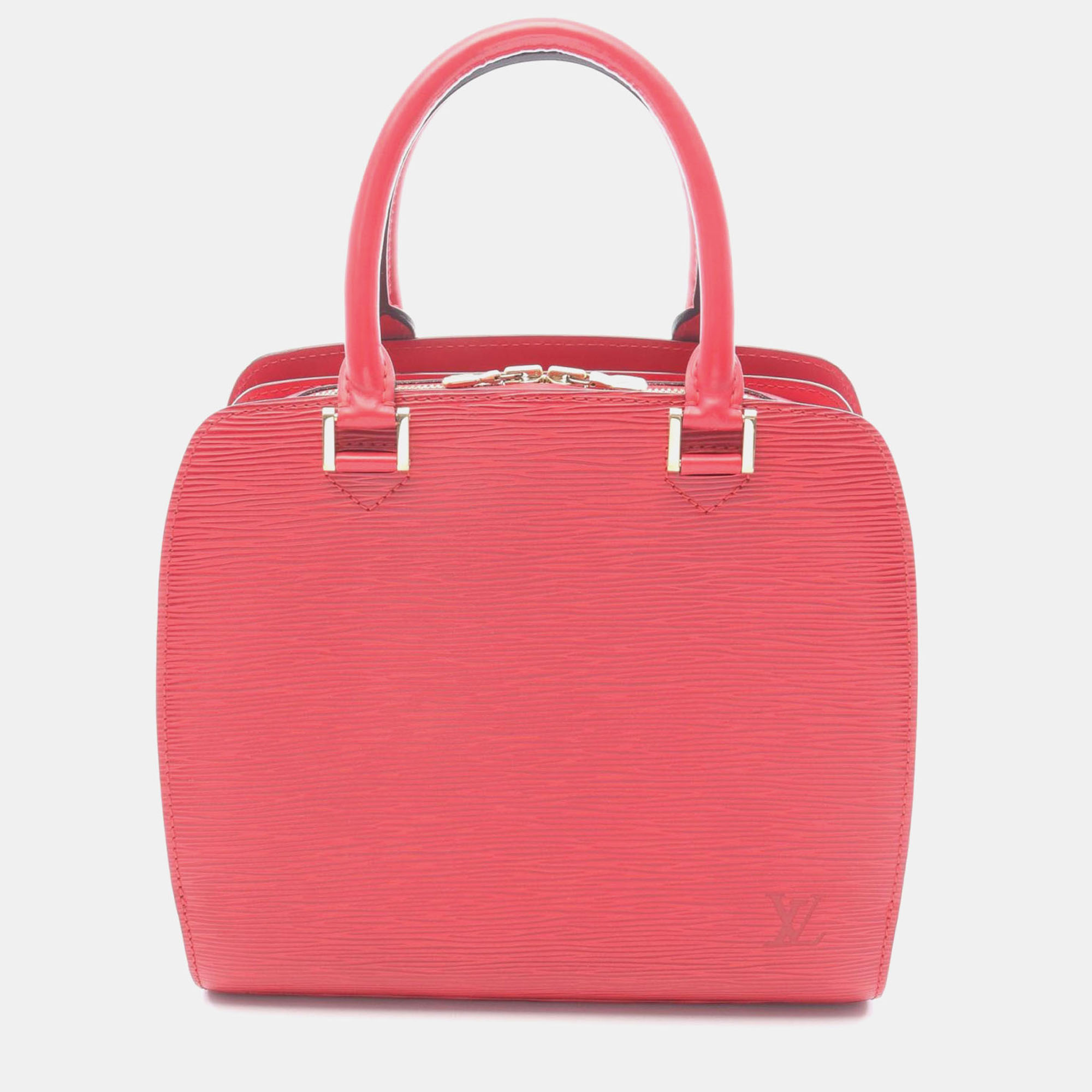 Louis Vuitton Pont Neuf Red Epi Leather Satchel Bag, Pink 
Louis Vuitton Pont Neuf Red Epi Leather Satchel Bag, Pink