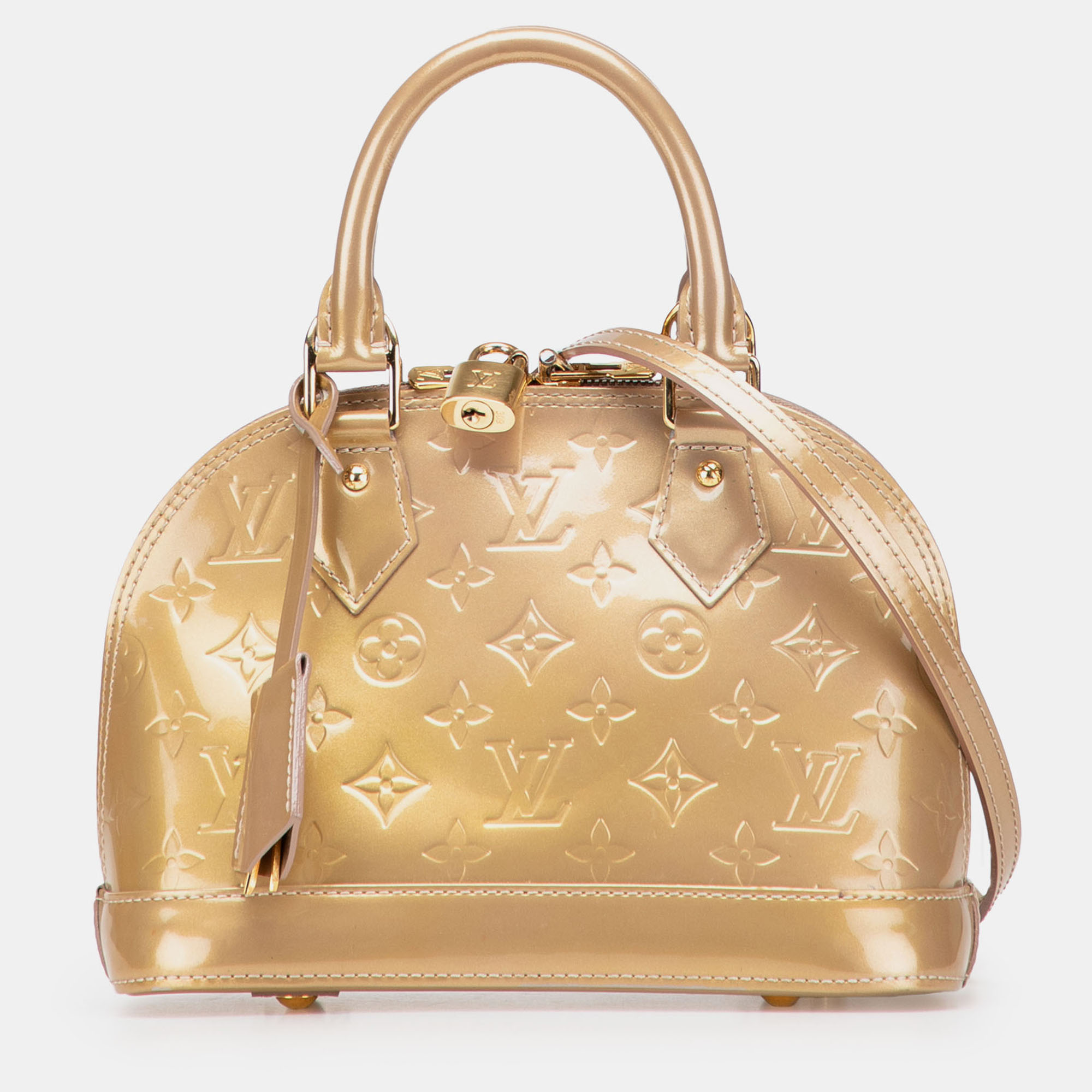 Louis Vuitton Brown Monogram Vernis Alma BB 
Louis Vuitton Brown Monogram Vernis Alma BB