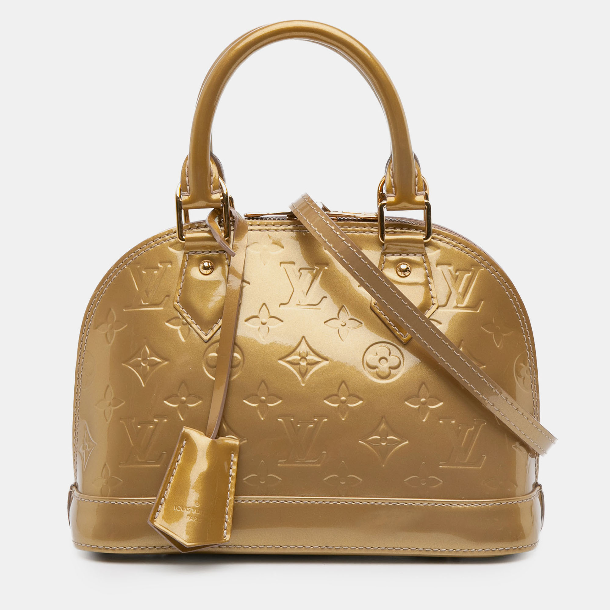 Louis Vuitton Gold Monogram Vernis Alma BB
Louis Vuitton Gold Monogram Vernis Alma BB