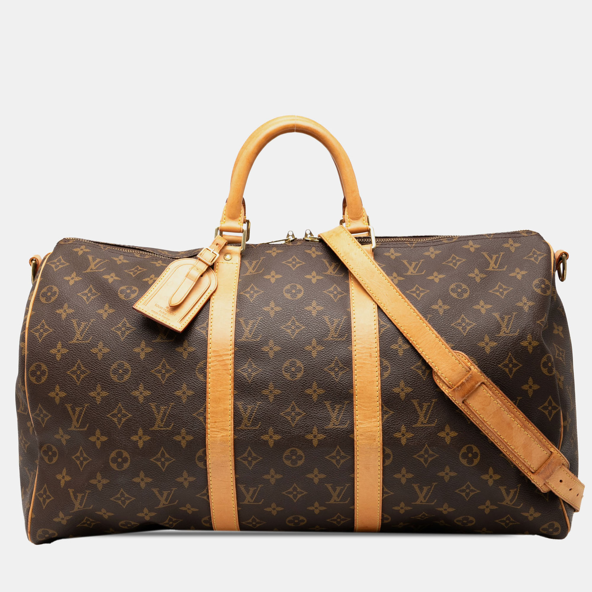 Louis Vuitton Brown Monogram Keepall Bandouliere 50 
Louis Vuitton Brown Monogram Keepall Bandouliere 50