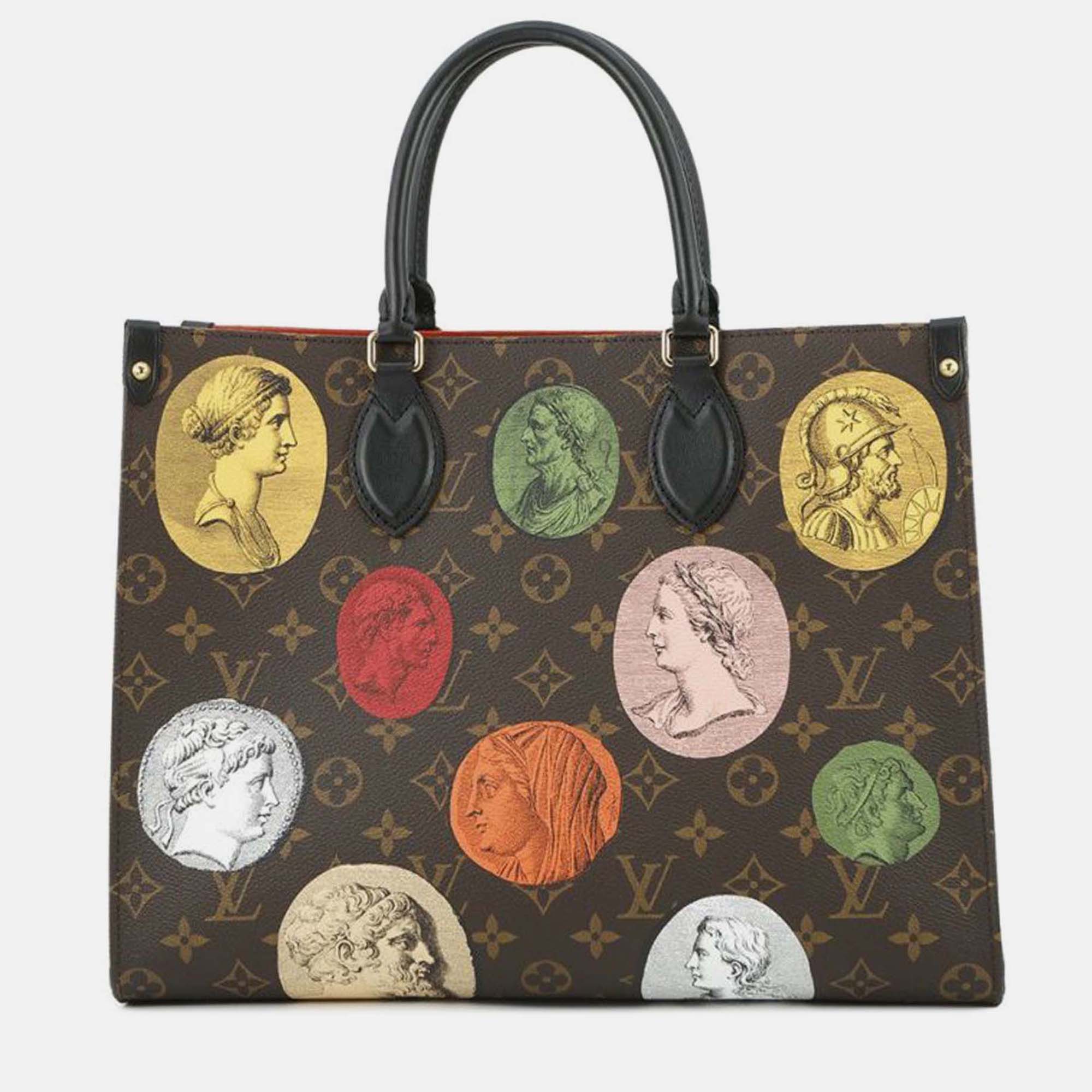 Louis Vuitton OnTheGo MM Beige, Pink Monogram Coated Canvas Tote Bag, Brown
Louis Vuitton OnTheGo MM Beige, Pink Monogram Coated Canvas Tote Bag, Brown