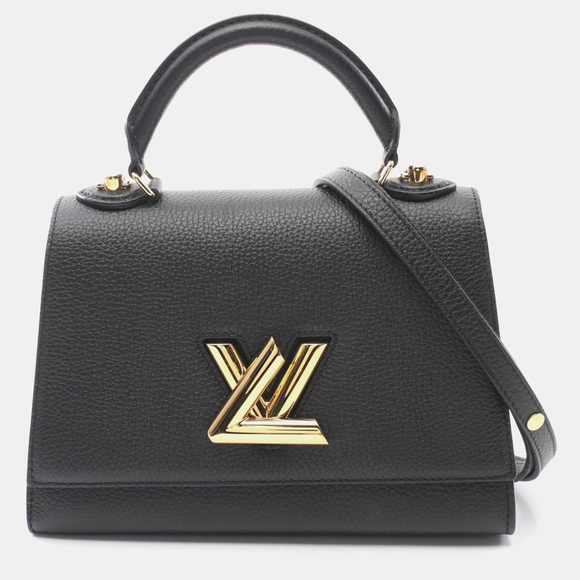 Louis Vuitton Twist One Handle PM Black Taurillon Leather Top Handle Bag
Louis Vuitton Twist One Handle PM Black Taurillon Leather Top Handle Bag
