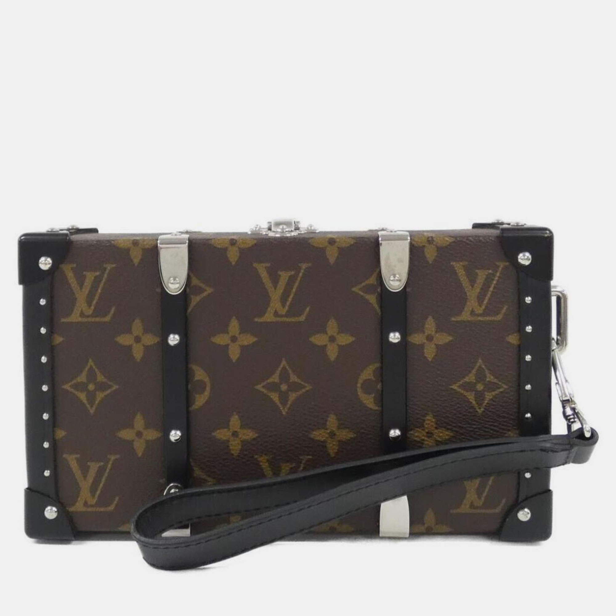 Louis Vuitton Monogram Macassar Wallet Trunk Handbag, Brown 
Louis Vuitton Monogram Macassar Wallet Trunk Handbag, Brown
