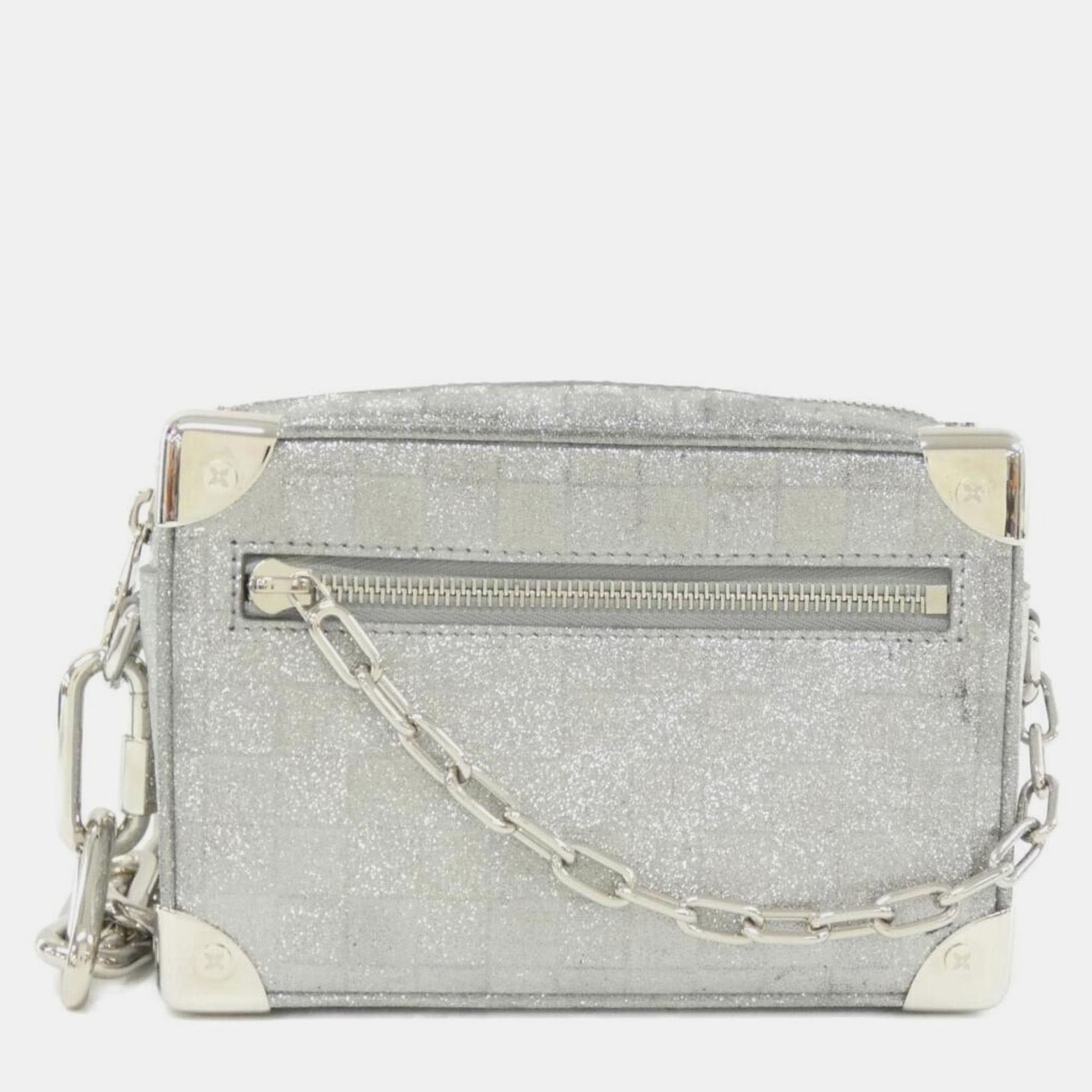Louis Vuitton Damier Glitter Mini Soft Trunk Shoulder Bag, Silver
Louis Vuitton Damier Glitter Mini Soft Trunk Shoulder Bag, Silver