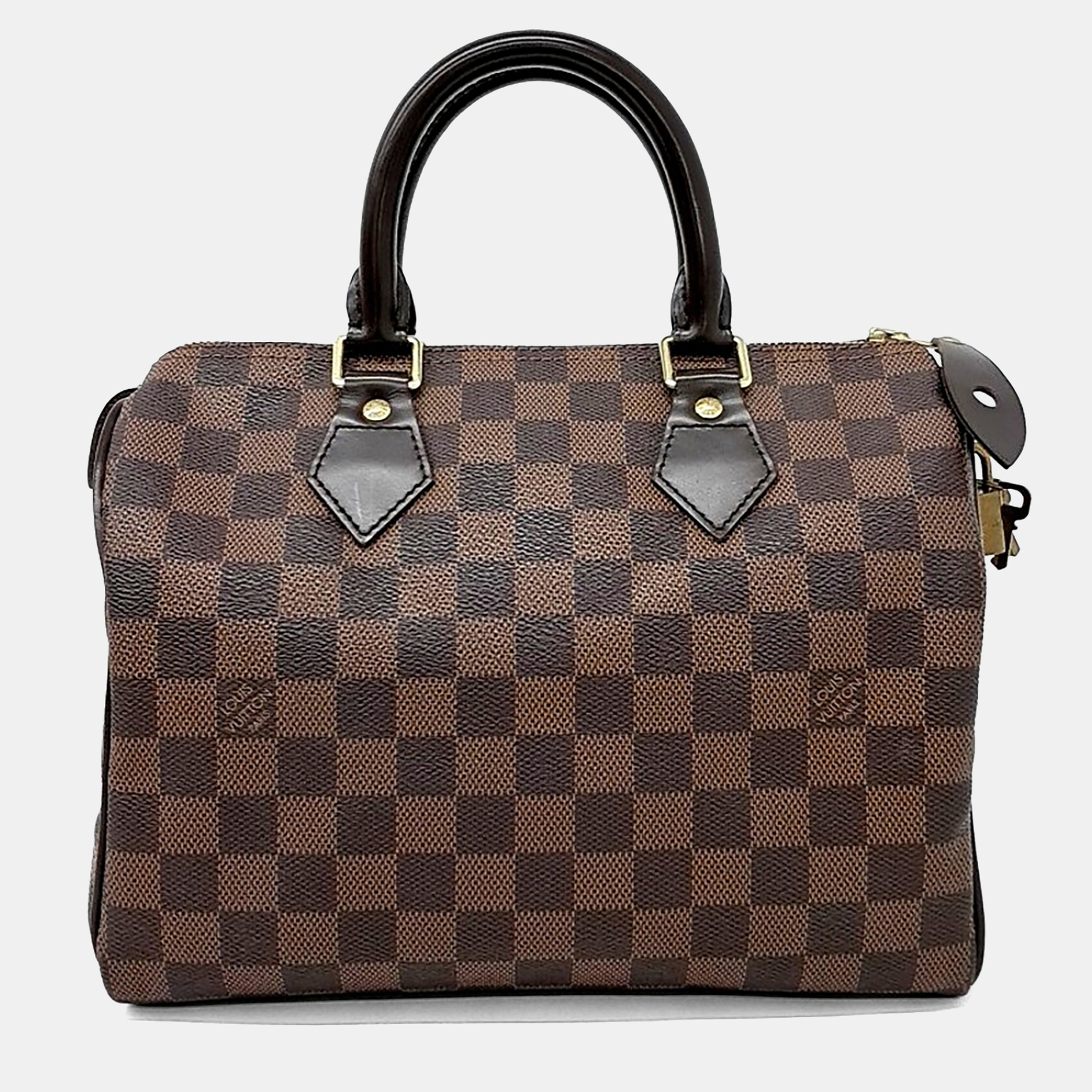 Louis Vuitton Brown Leather and PVC Damier Speedy 25
Louis Vuitton Brown Leather and PVC Damier Speedy 25