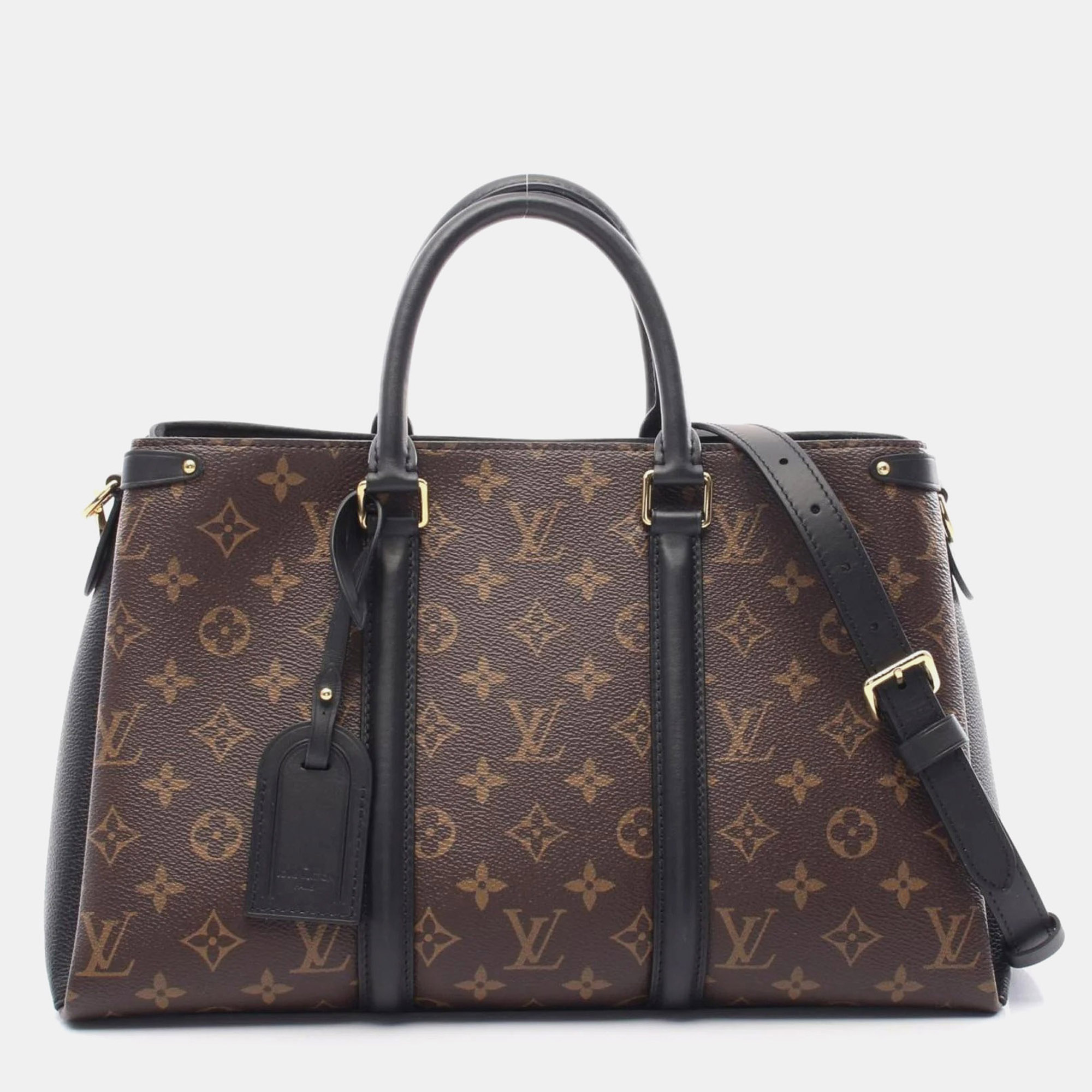 Louis Vuitton Soufflot Nv Mm Handbag Coated Canvas Leather Monogram Brown Black
Louis Vuitton Soufflot Nv Mm Handbag Coated Canvas Leather Monogram Brown Black